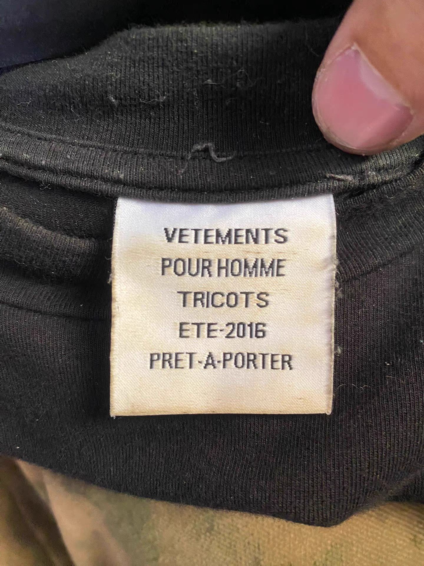 Vetements Vetements 16SS Sanskrit Slim Fit Long Sleeve Size US M / EU 48-50 / 2 - 7 Thumbnail