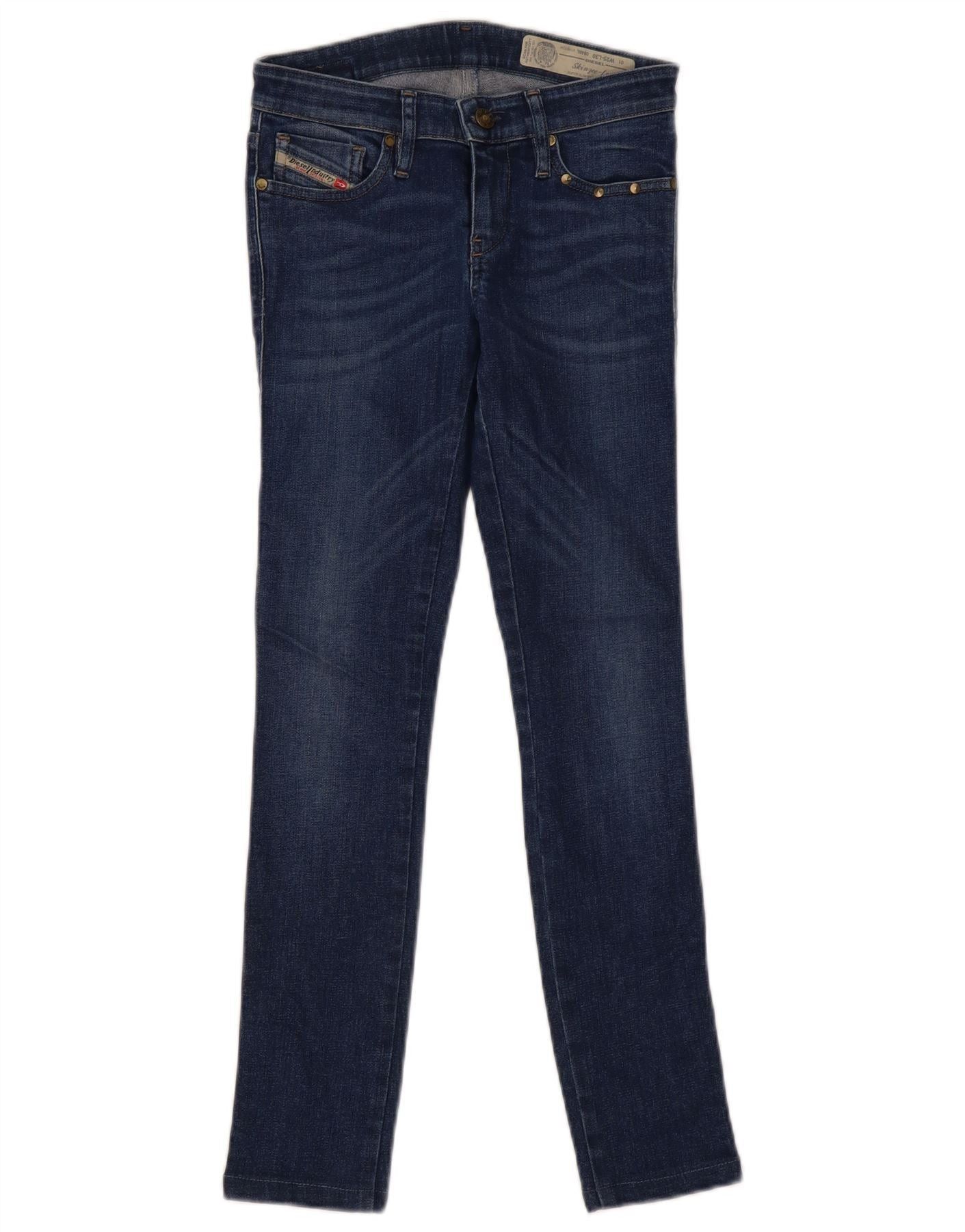 Diesel Womens Skinzee-Low Low Waist Super Slim Skinny Jeans W25 L27 Size 25" / US 0 / IT 36 - 1 Thumbnail