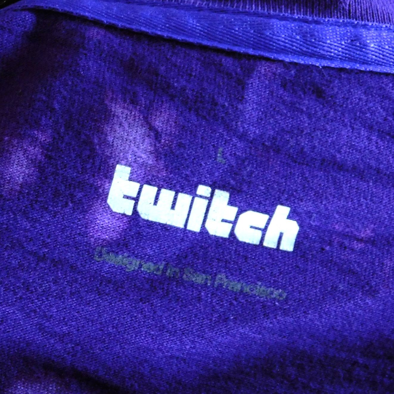 Hanes Twitch Tie Dye T Shirt Size L Purple Pink Logo Streamer Size US L / EU 52-54 / 3 - 3 Thumbnail