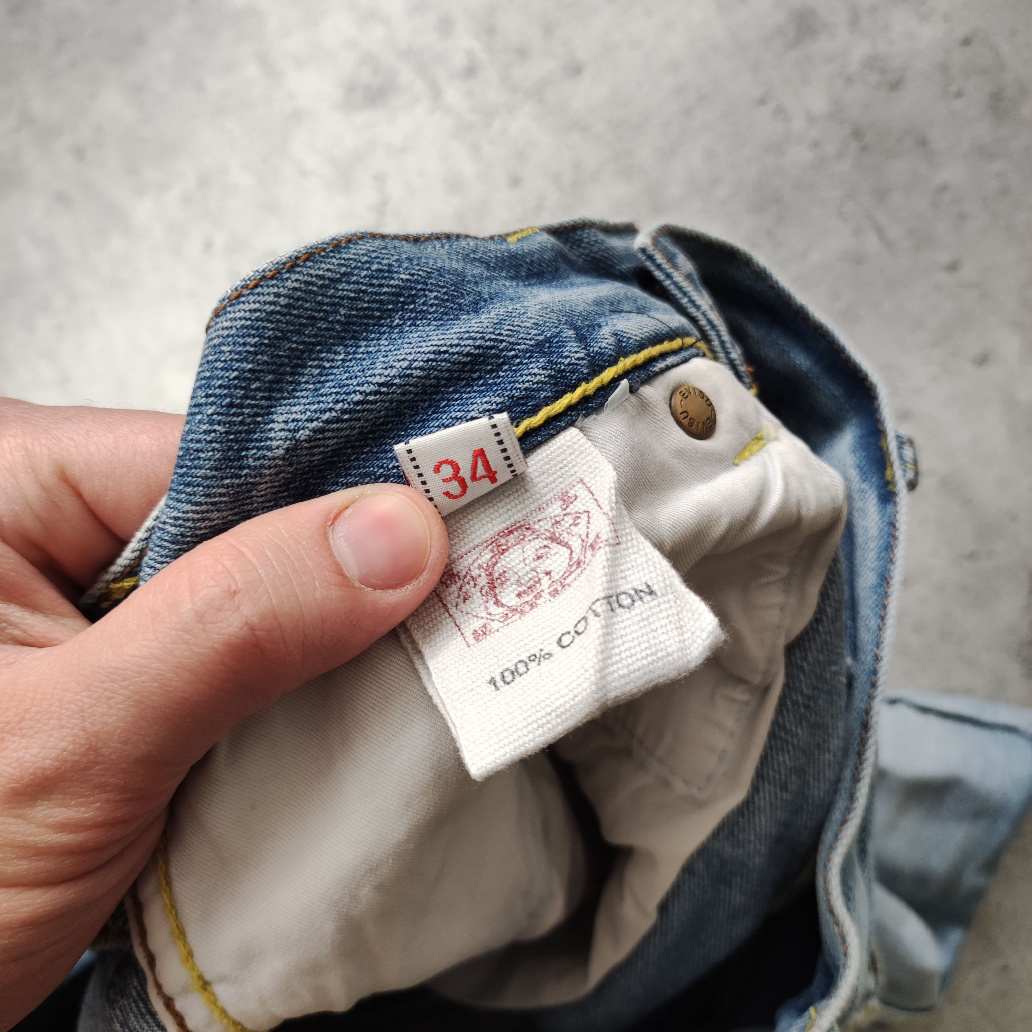 Evisu × Japanese Brand Japanese Brand Evisu Japan Classic Double Logo Denim Shorts Size US 34 / EU 50 - 10 Thumbnail