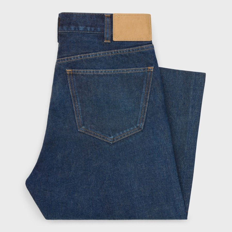 Celine o1d2blof0226 Denim Jeans in Blue Size US 32 / EU 48 - 2 Thumbnail