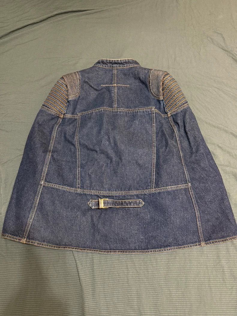 Givenchy Givenchy Size40 Exclusive Biker Denim Cloak Jacket Size US M / EU 48-50 / 2 - 2 Thumbnail