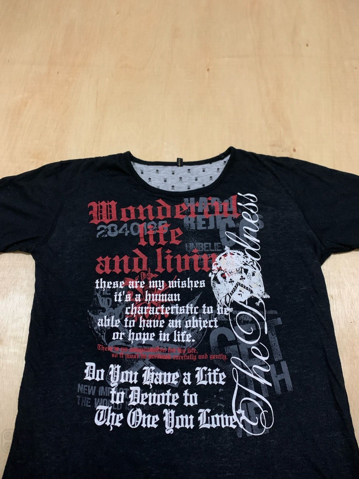 Hysteric Glamour × If Six Was Nine × Japanese Brand Dangerous Warning Ifsixwasnine Punk style Tshirt Size US M / EU 48-50 / 2 - 2 Thumbnail