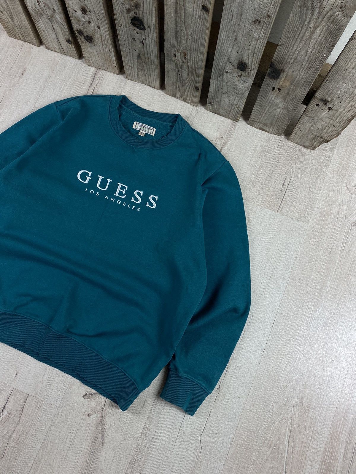 A$AP Rocky × Guess × Vintage Vintage Guess Big Logo Sweatshirt Style ASAP ROCKY Size US L / EU 52-54 / 3 - 2 Thumbnail