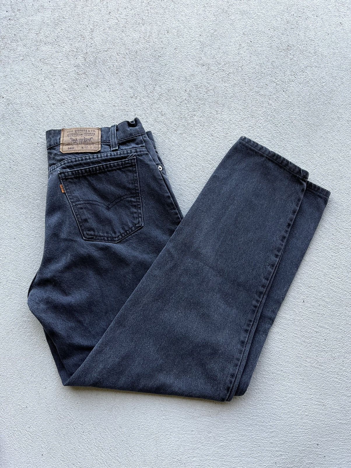 Levi's × Levi's Vintage Clothing Levi's Grey Denim Orange Label Size US 32 / EU 48 - 1 Thumbnail