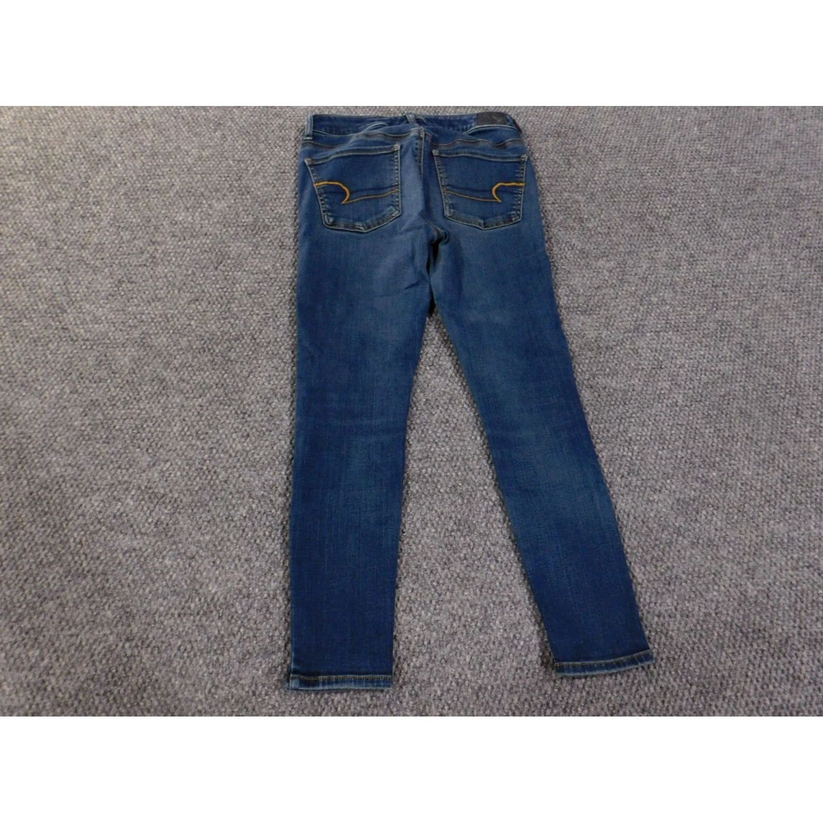 American Eagle Outfitters American Eagle Outfitters Jeans Jegging Blue Stretch Dark Denim Womens Size 6 Regular Inseam 26 Size 28" / US 6 / IT 42 - 7 Thumbnail