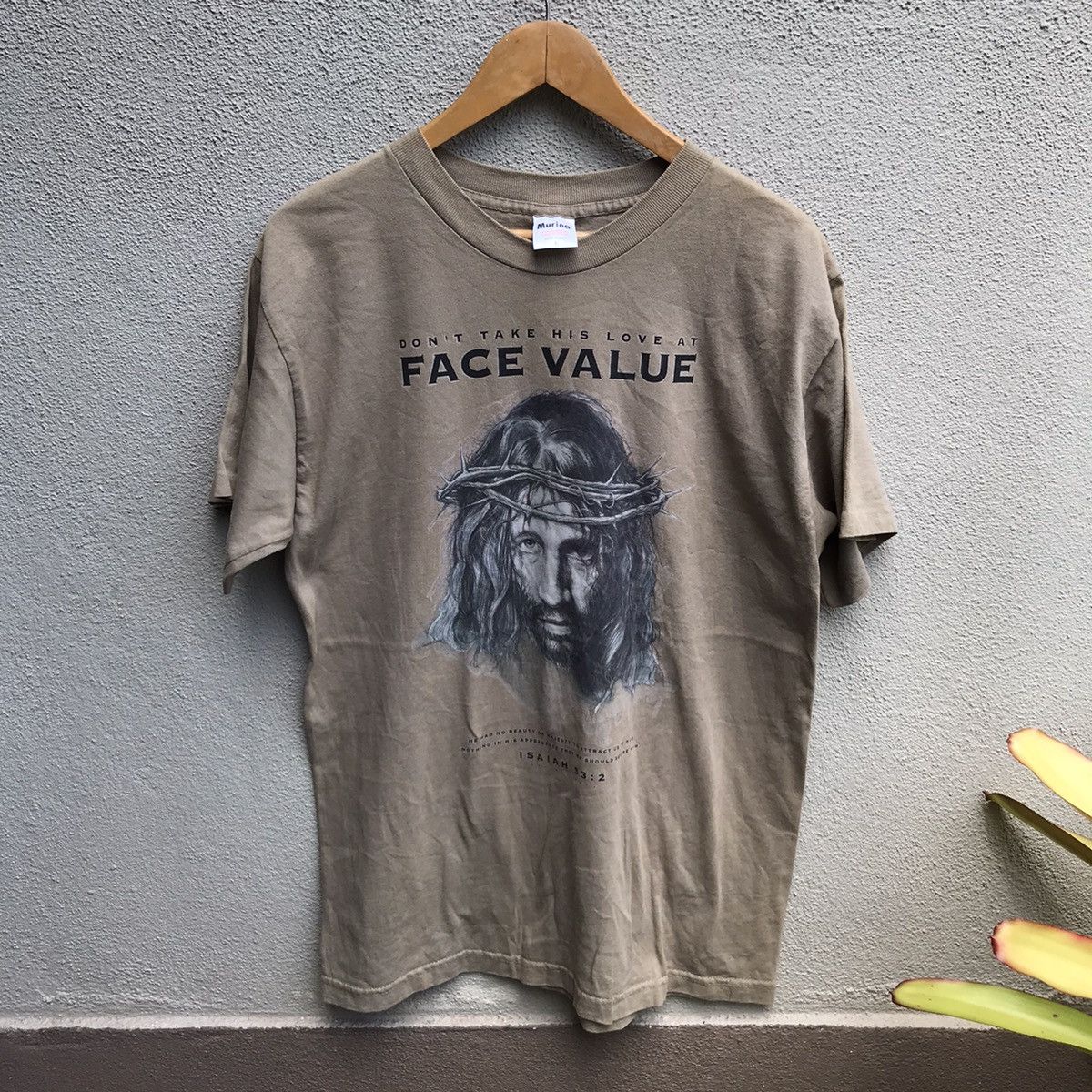 Vintage Vintage 90s JESUS face value tee christ bible Size US L / EU 52-54 / 3 - 1 Thumbnail