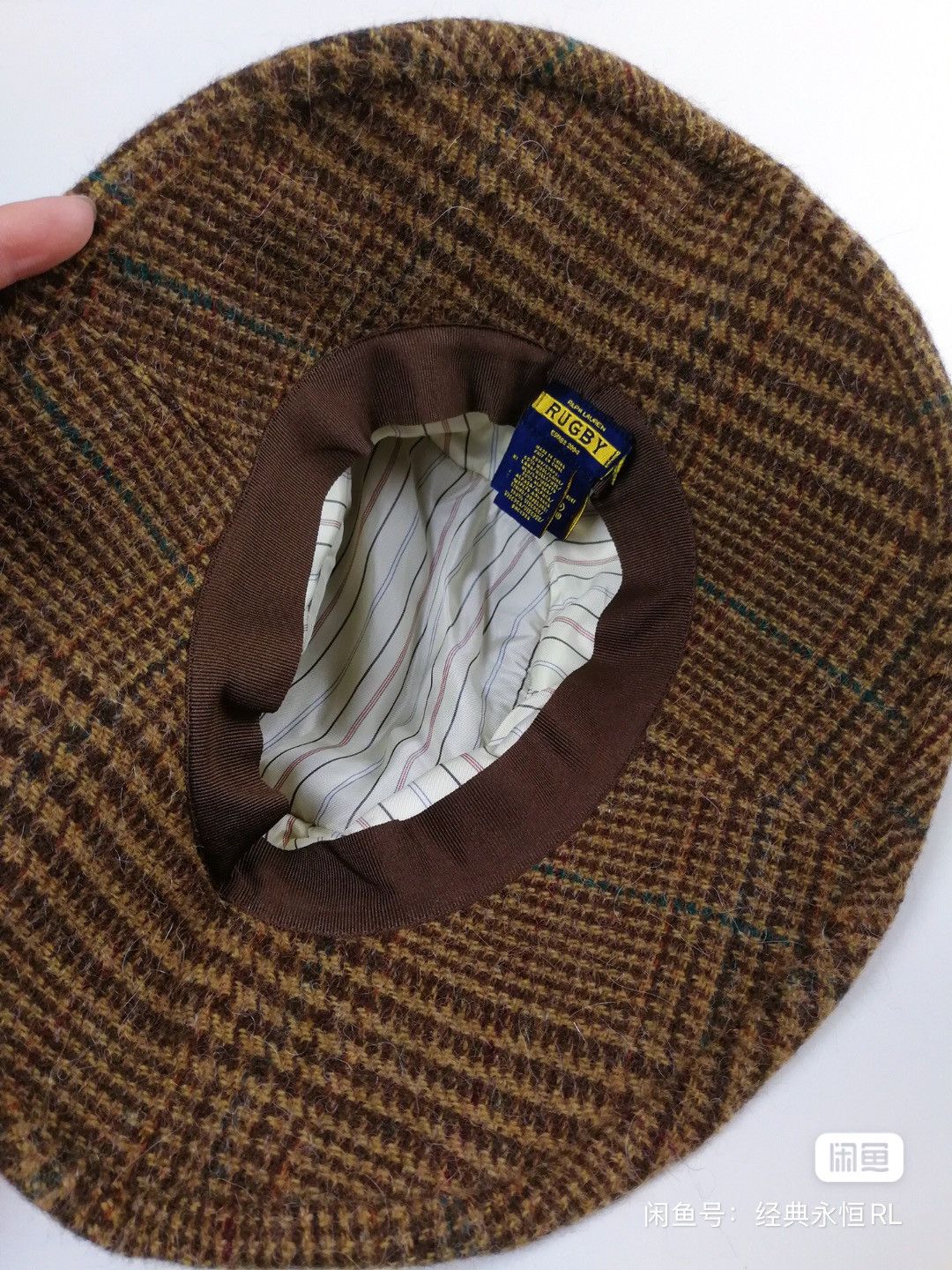 Ralph Lauren × Rugby Ralph Lauren Ralph Lauren Rugby Wool Tweed Bucket Fisherman Hat Cap Size ONE SIZE - 5 Thumbnail