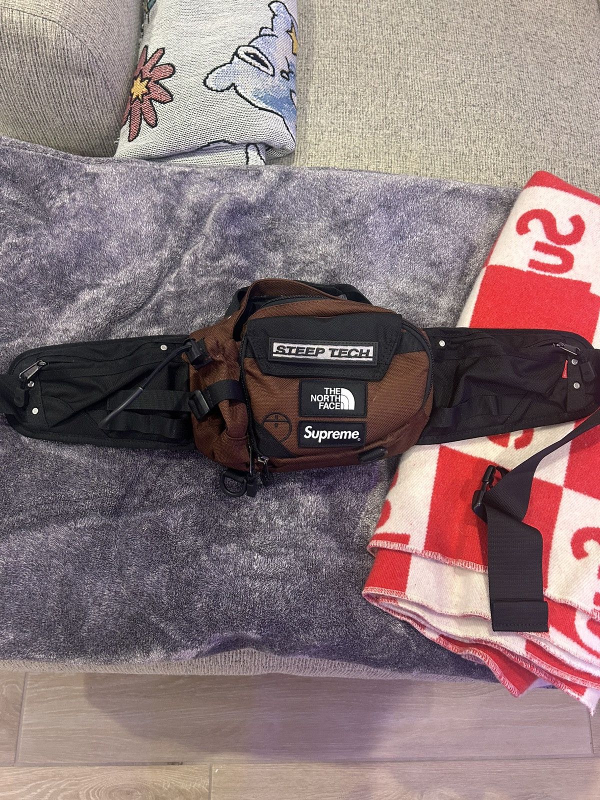 Supreme × The North Face Supreme TNF Steep Tech Waist Bag Brown | Grailed