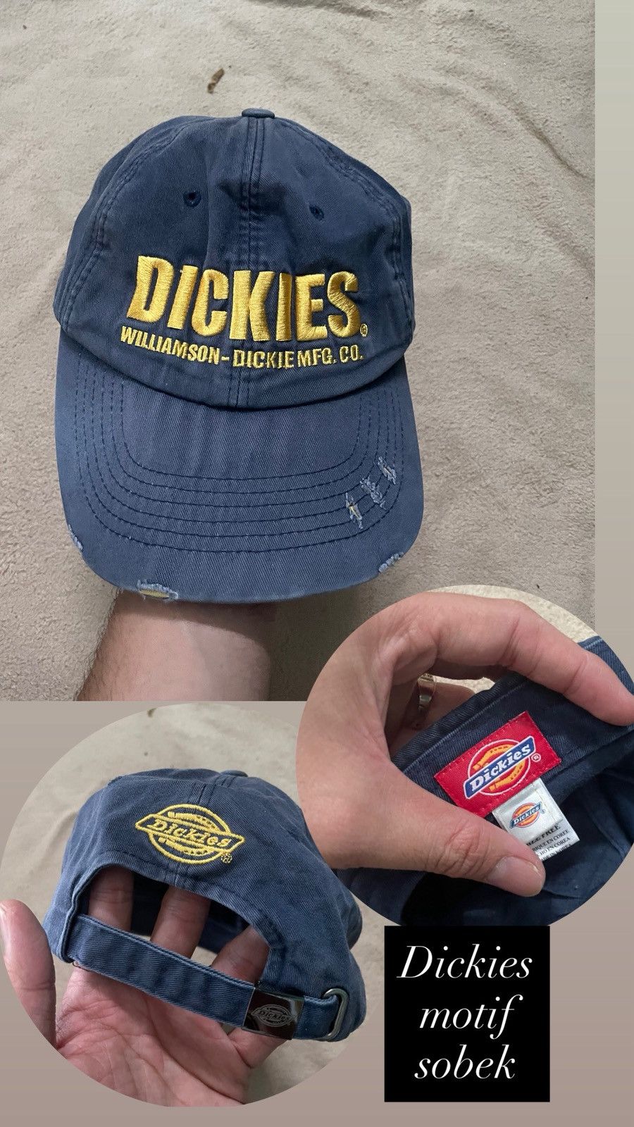 Dickies Vintage dickies Distressed style cap hat Size ONE SIZE - 2 Thumbnail