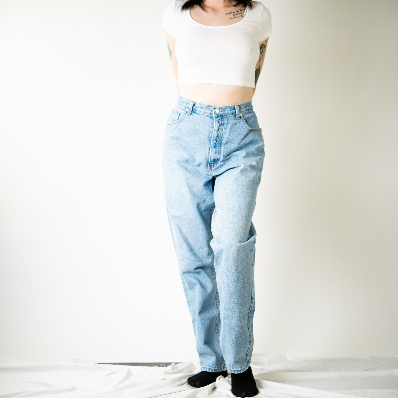 Guess Vintage 90s Guess Jeans High Rise Faded Distressed Jeans Size 37" - 5 Thumbnail