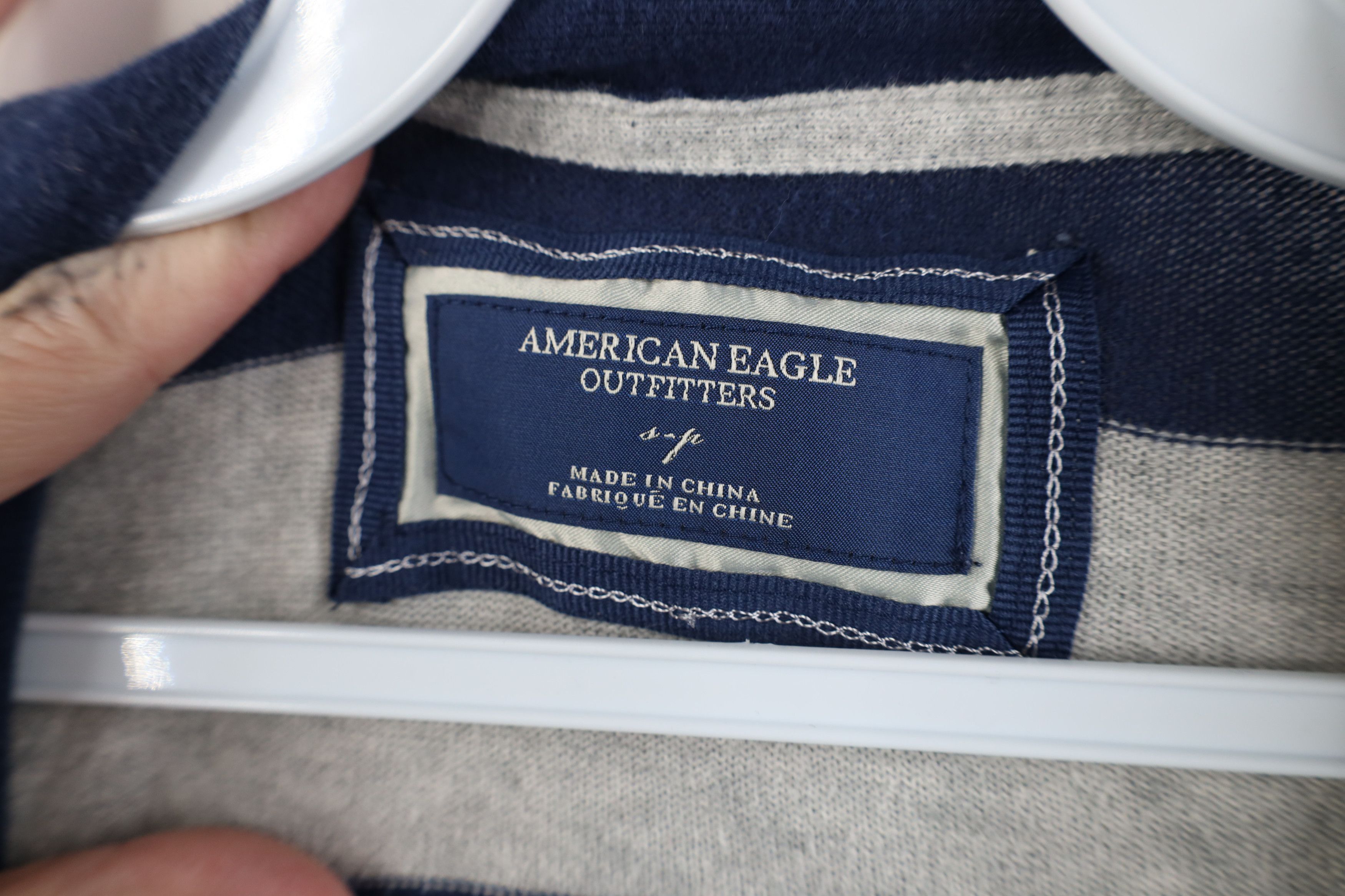 American Eagle Outfitters Vintage 90s Y2K American Eagle Striped Knit Cardigan Sweater Size S / US 4 / IT 40 - 7 Thumbnail