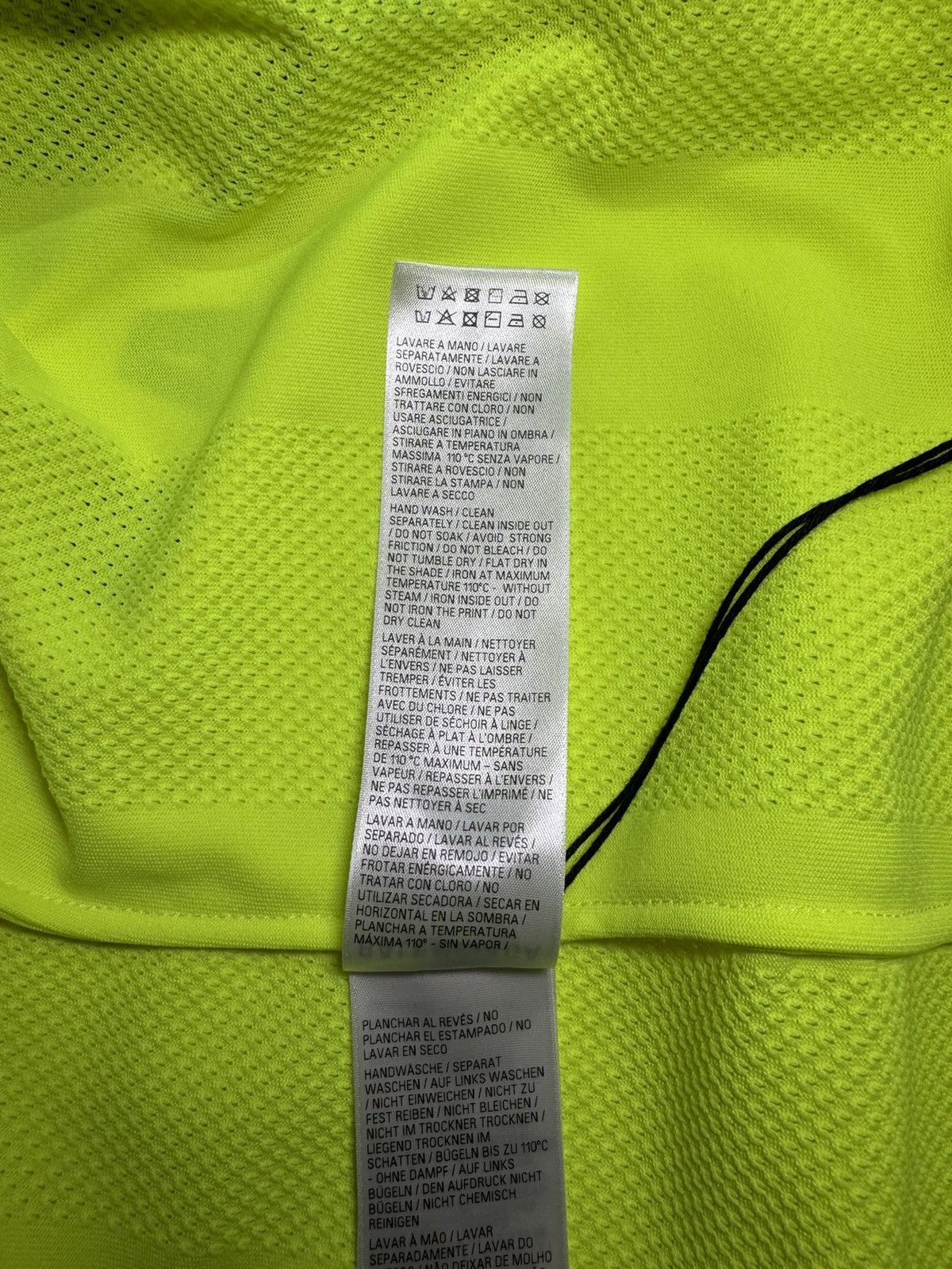 Balenciaga Balenciaga Fluo Yellow Striped Mesh Shirt Size L Size US L / EU 52-54 / 3 - 11 Thumbnail