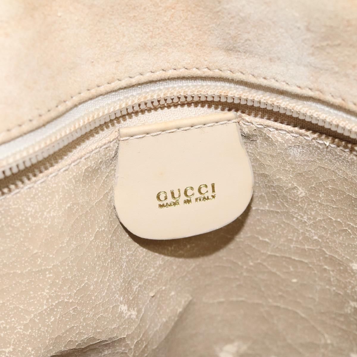 Gucci GUCCI Shoulder Bag Suede Beige Gold Size ONE SIZE - 16 Thumbnail