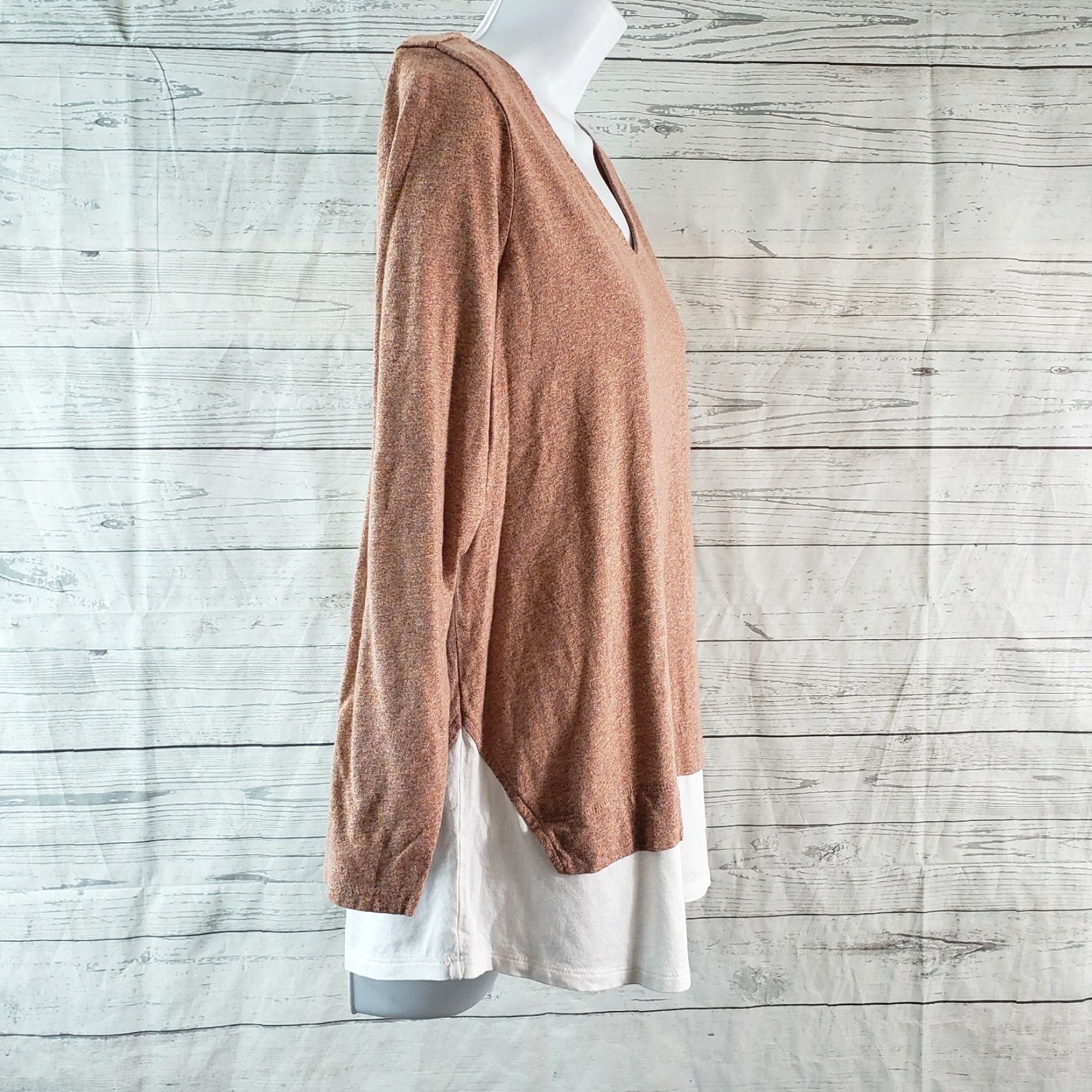 J. Jill VINTAGE J Jill Womens Long Sleeve Top Blouse Purple Cotton Size PM Petite Womens Size M / US 6-8 / IT 42-44 - 3 Thumbnail