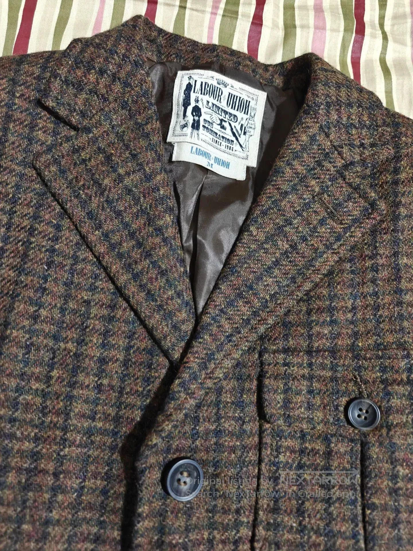 Vintage Vintage Houndstooth Wool Tweed Blazer. Size US M / EU 48-50 / 2 - 4 Thumbnail