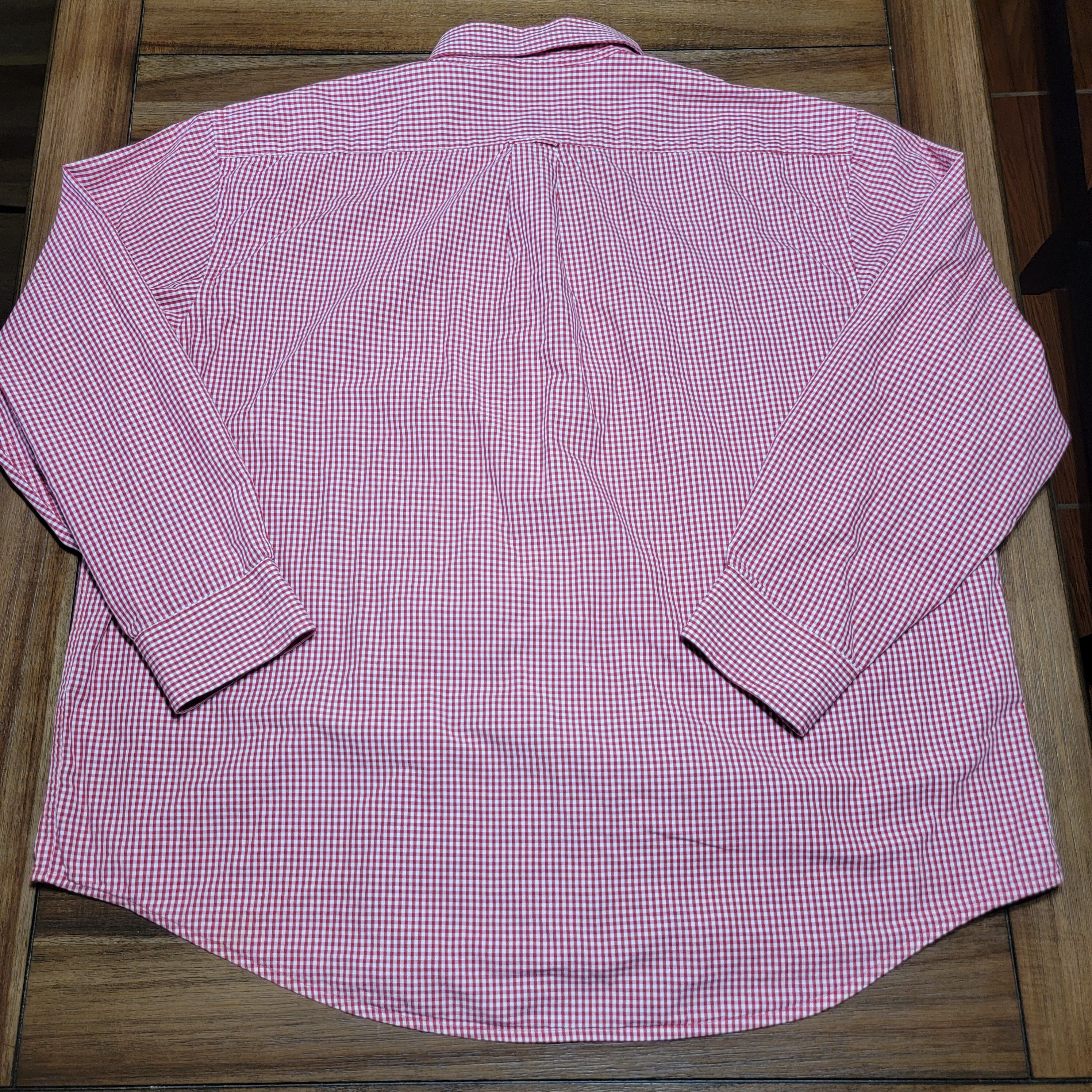 Izod IZOD Full Button LS Tiny Red & White Squares - Size XXL Size US XXL / EU 58 / 5 - 3 Thumbnail