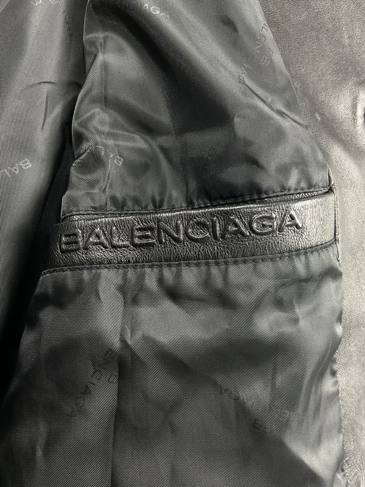 Balenciaga Vintage Balenciaga Leather Jacket Size US XL / EU 56 / 4 - 10 Thumbnail