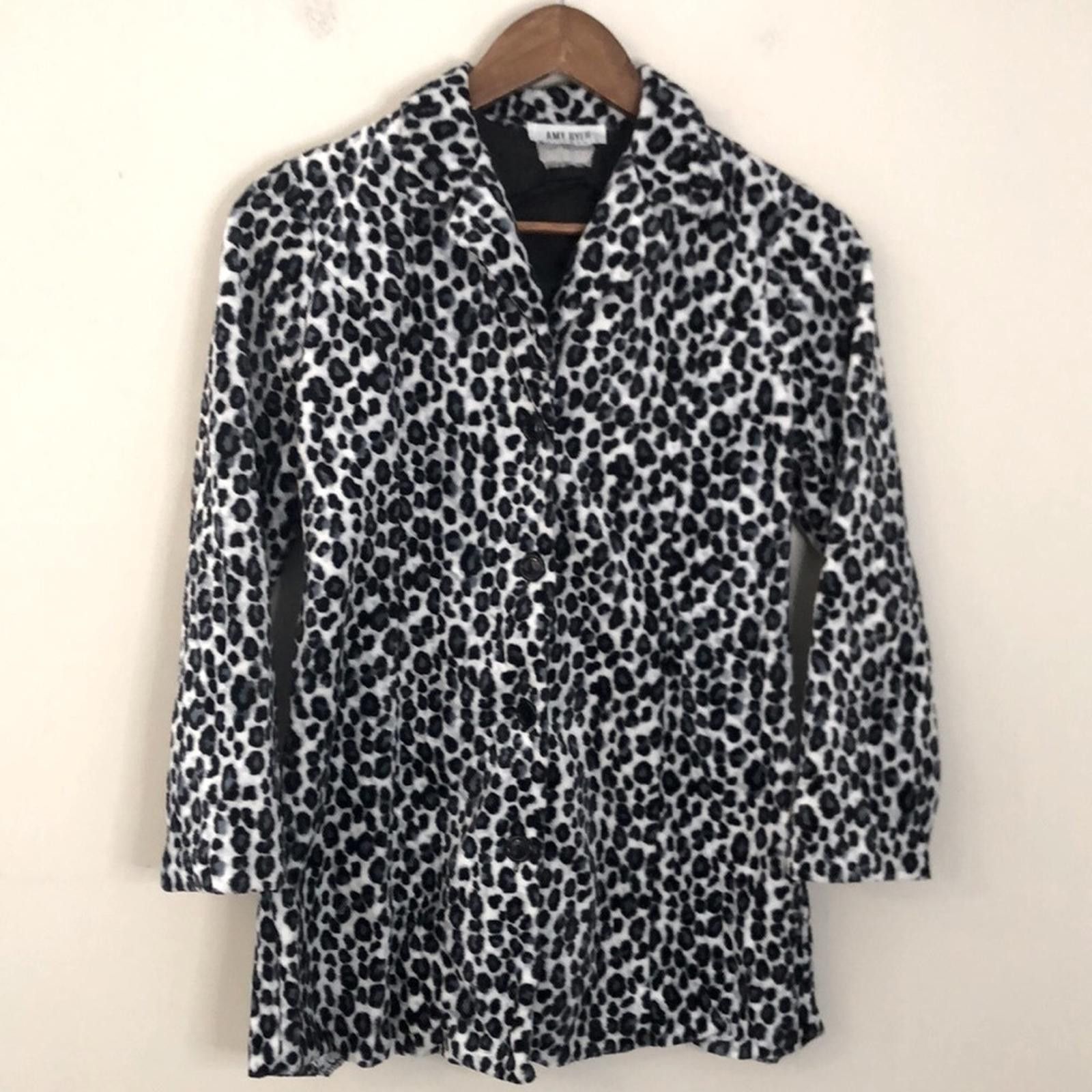 Other Amy Byer plush faux fur leopard print coat plush SZ SM Size S / US 4 / IT 40 - 1 Thumbnail