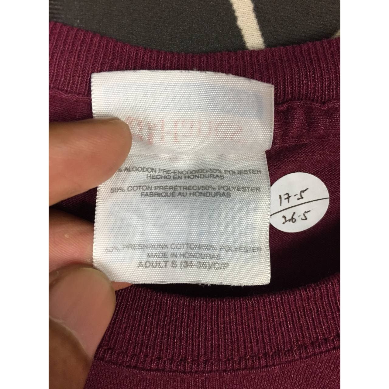 Hanes × Vintage Vtg Hanes Heavyeweight 50/50 Plain Casual Essentials Tee Size US S / EU 44-46 / 1 - 8 Thumbnail