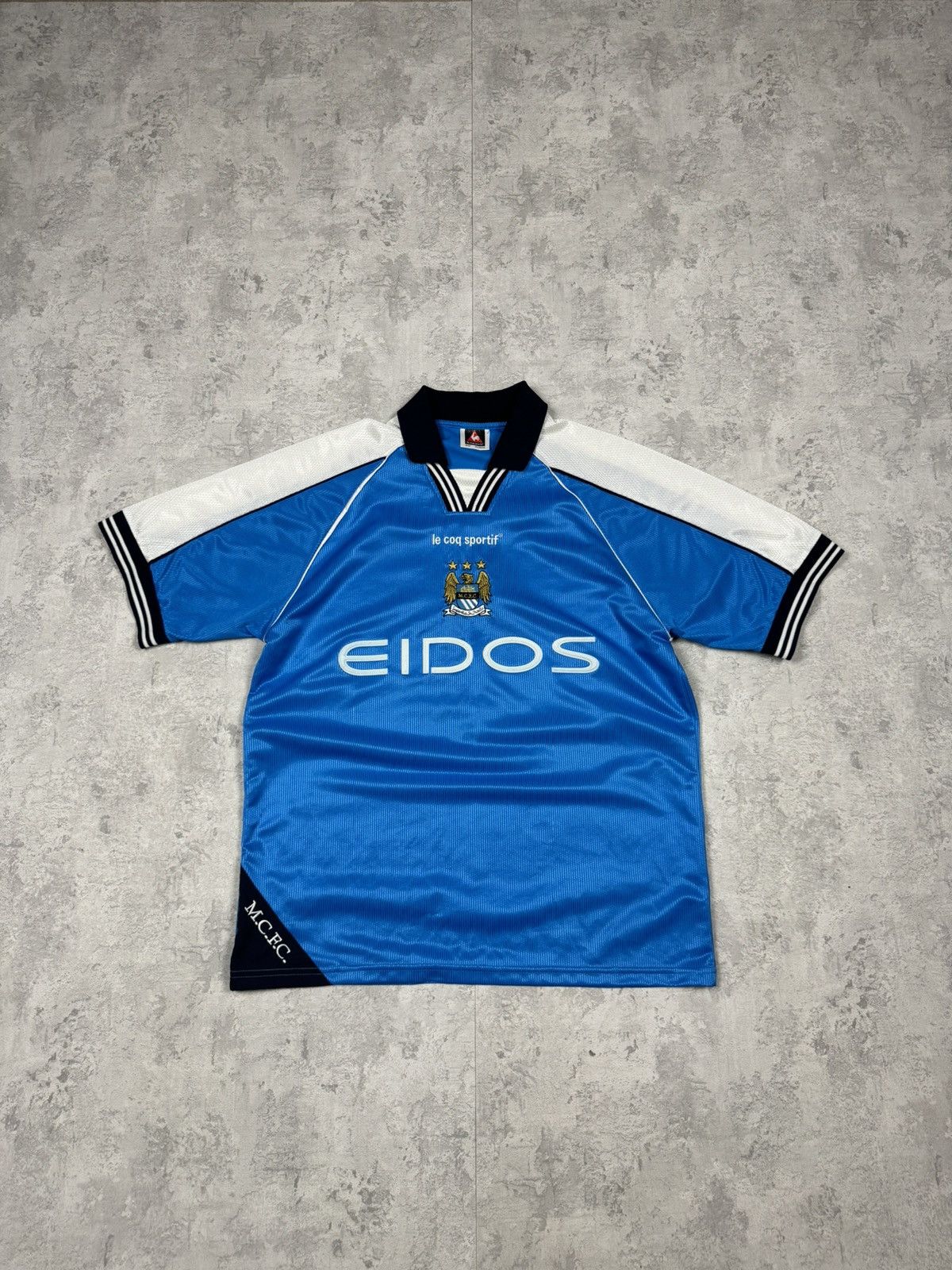 Vintage Vintage 1999-2001 Manchester City Vintage Home Shirt Jersey Size US L / EU 52-54 / 3 - 1 Thumbnail