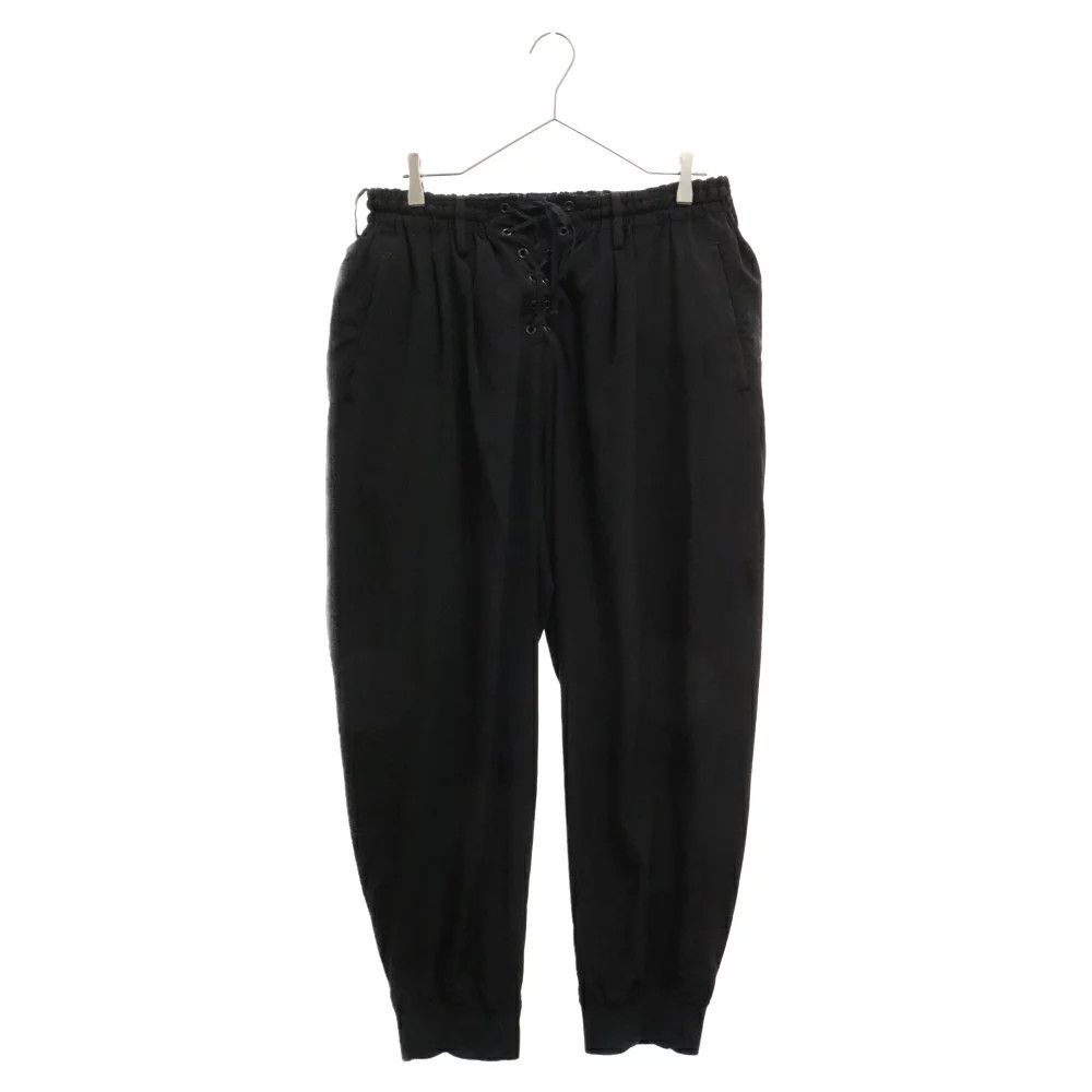 image of Yohji Yamamoto Pour Homme 21Ss Open Rib Pants in Black, Men's (Size 31)