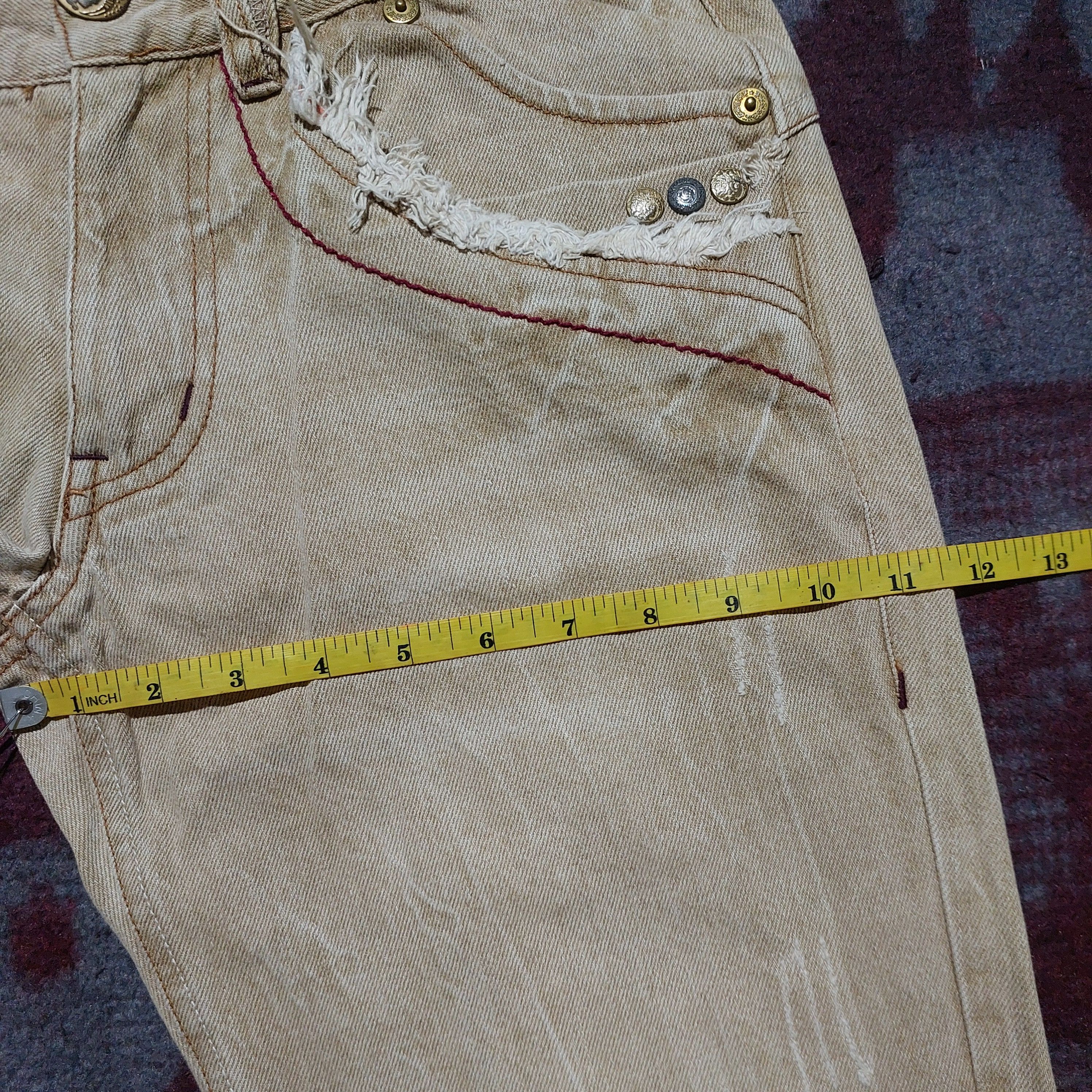 Tornado Mart Oil cake japanese faded dark beige boot cut jeans Size US 30 / EU 46 - 16 Thumbnail