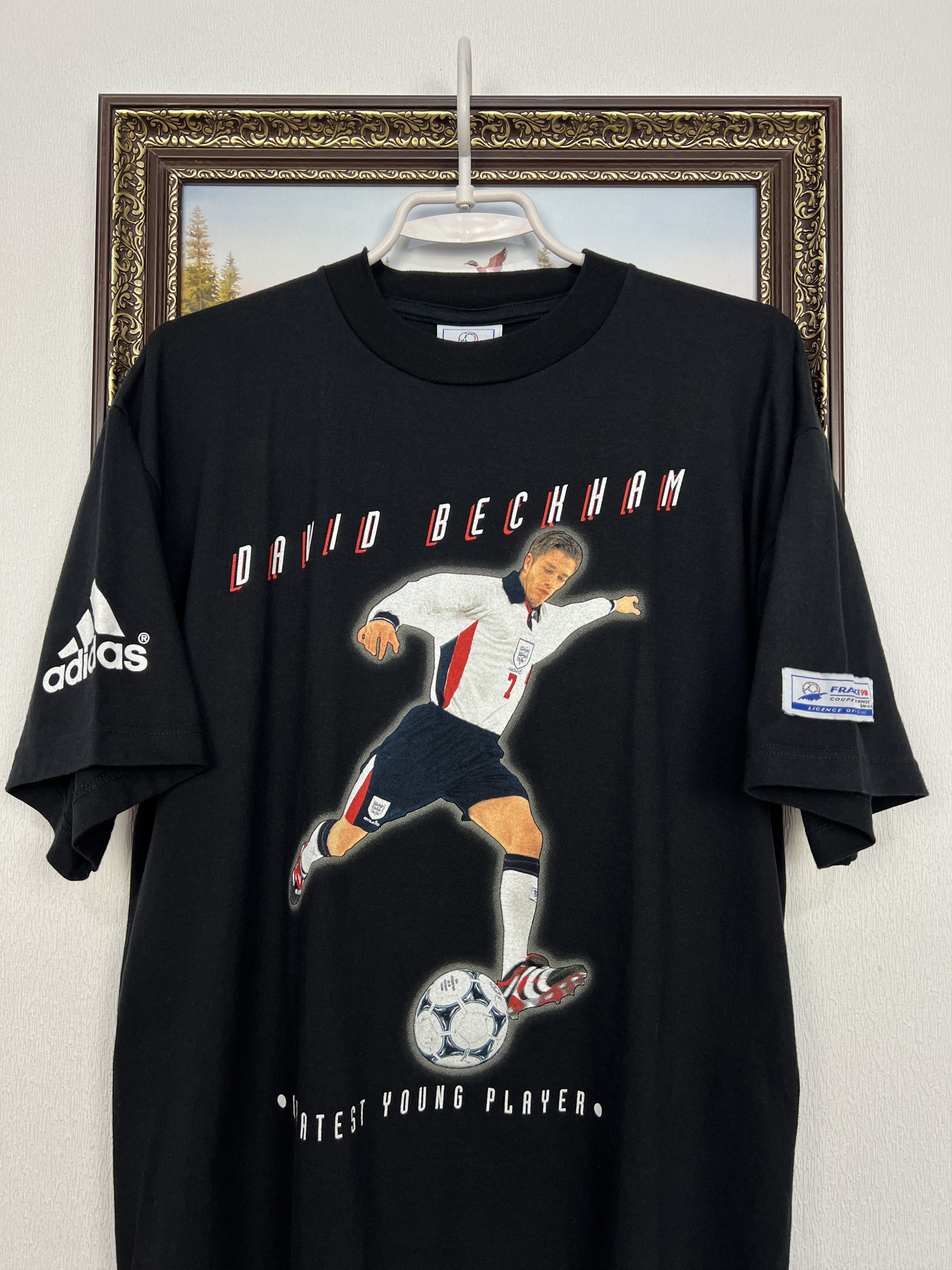 Adidas Vintage 90's Adidas England David Beckham Football Shirt Size US S / EU 44-46 / 1 - 2 Thumbnail