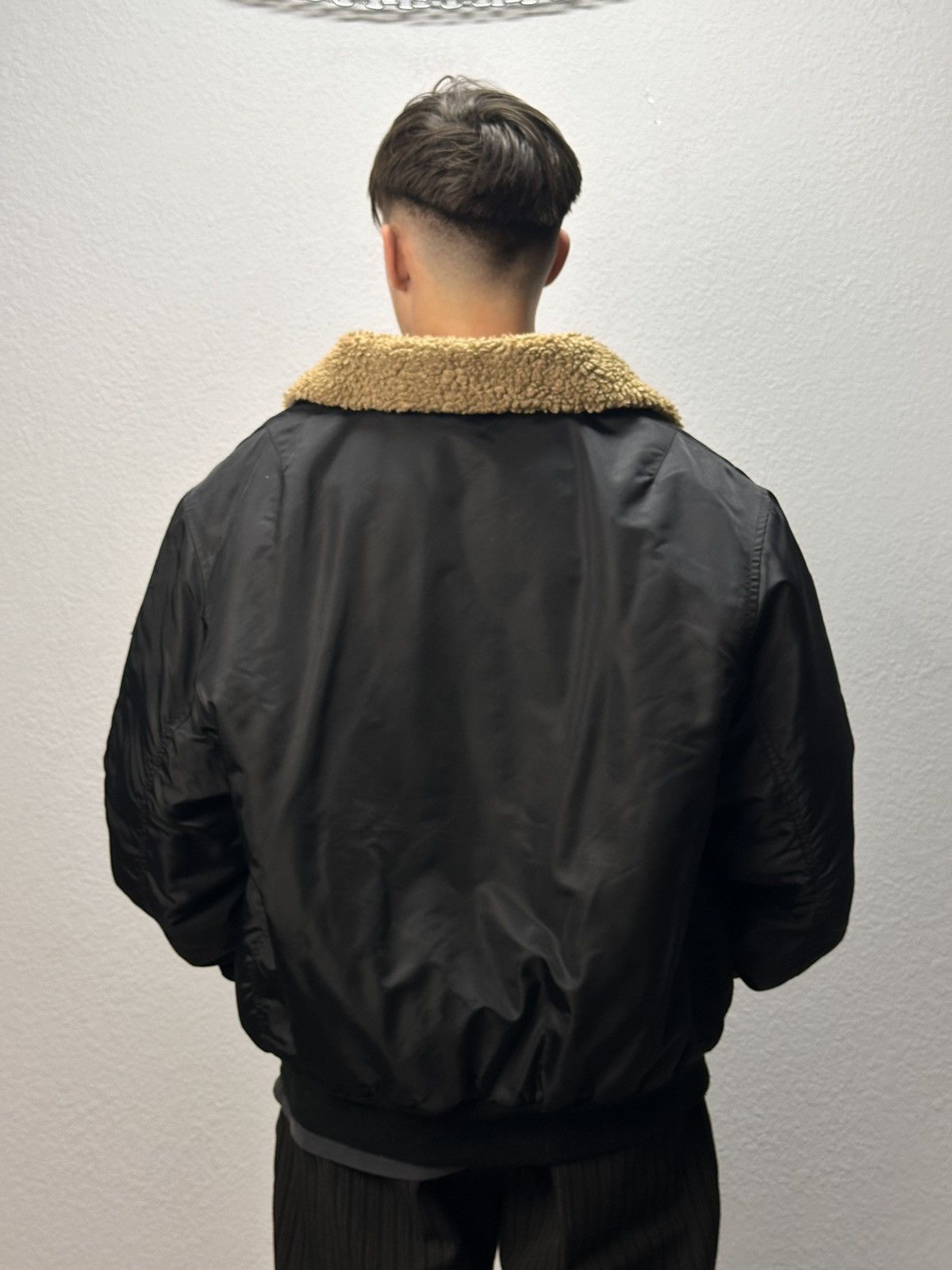 Alpha Industries Vintage Nylon MA-1 jacket alpha bombers black y2k japan Size US XL / EU 56 / 4 - 15 Thumbnail