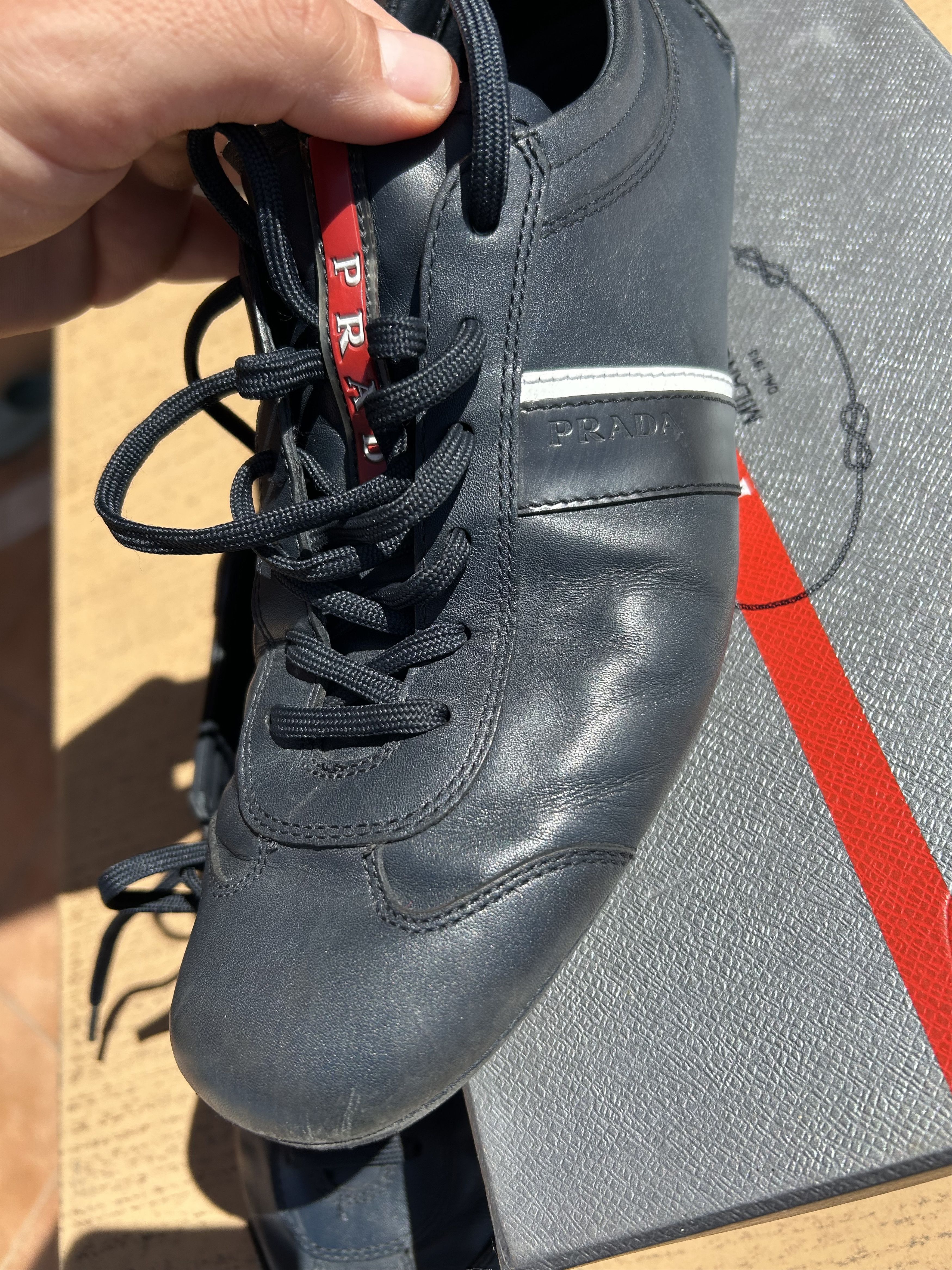 Prada Prada Vintage Monte Carlo Trainers - 4E 2599 Size US 8 / EU 41 - 7 Thumbnail
