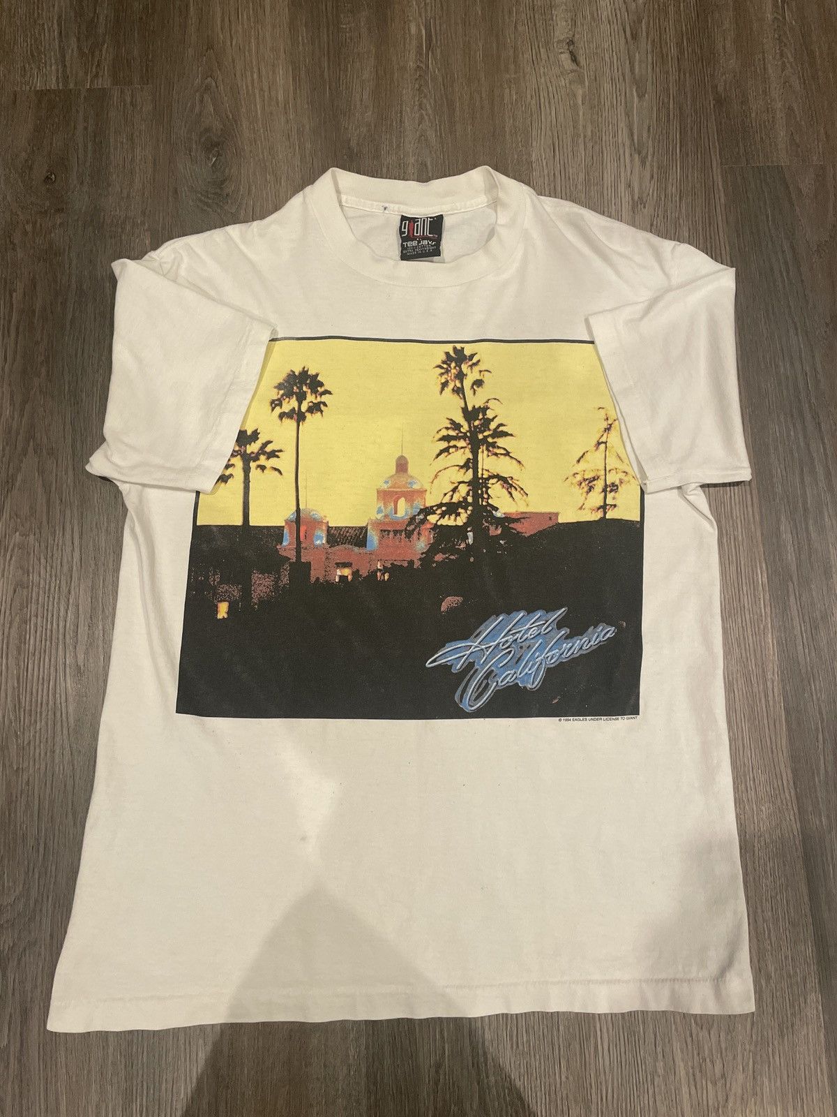1994 Hell Freezes Over GIANT EAGLES BAND TEE HotelCalifornia