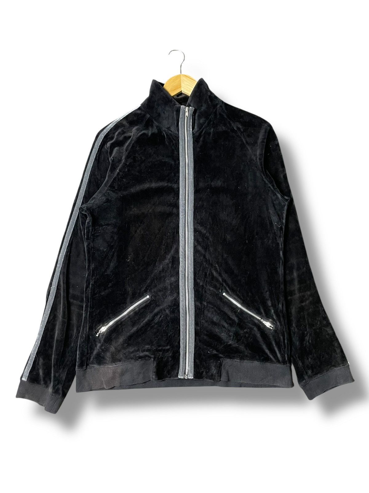 BOYCOTT Men’s Velvet Zip-up Jacket (84)