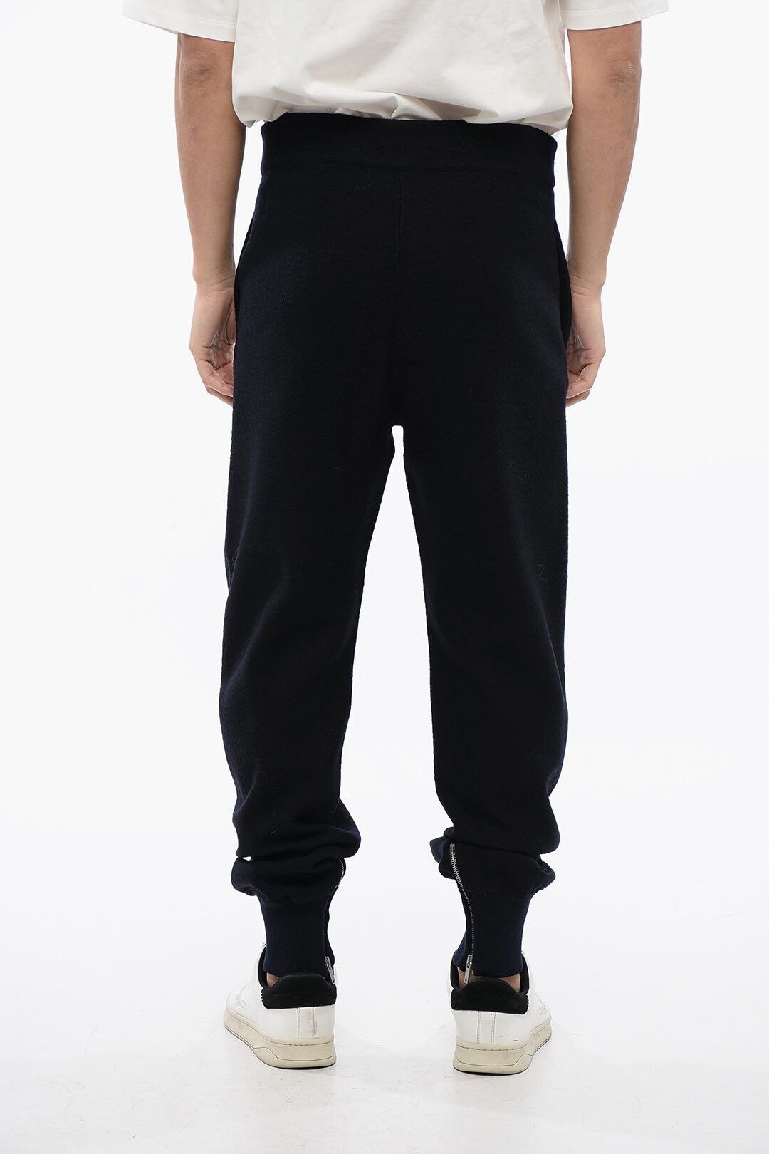Jil Sander og1mm0625 Wool Pant in Navy Blue Size US 34 / EU 50 - 2 Thumbnail