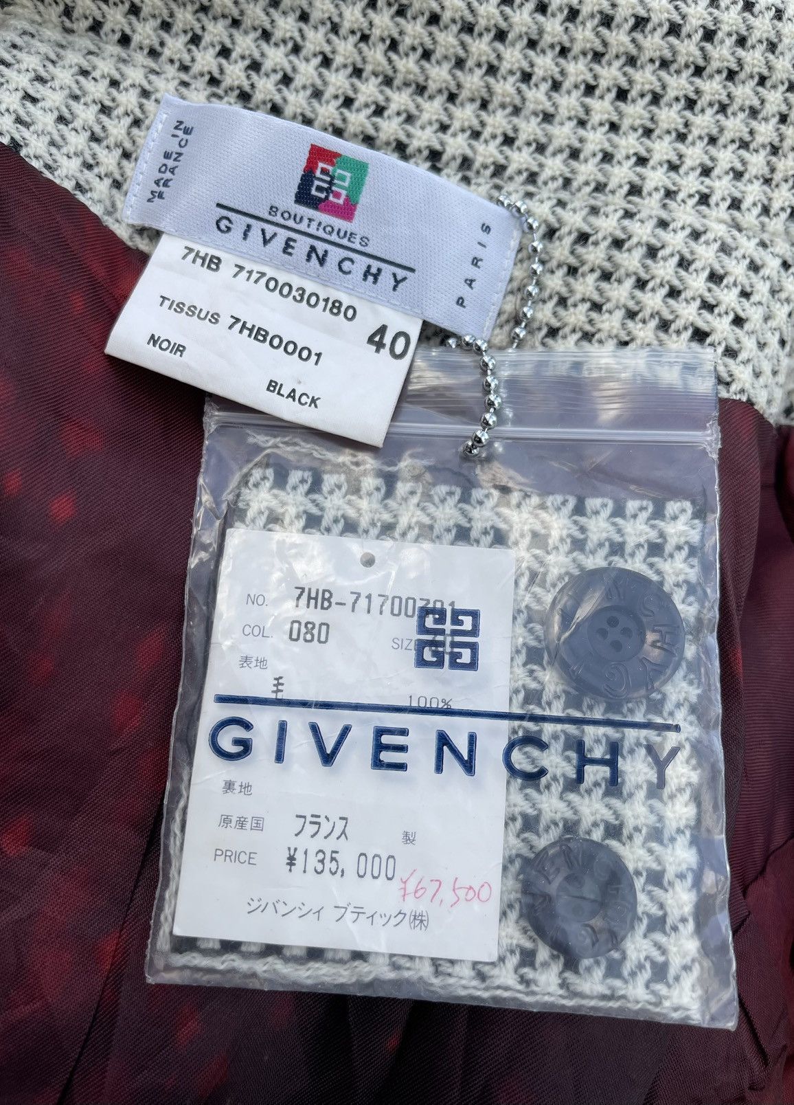 Givenchy Givenchy Women's Houndstooth Pattern Single-breasted Coat Size M / US 6-8 / IT 42-44 - 14 Thumbnail
