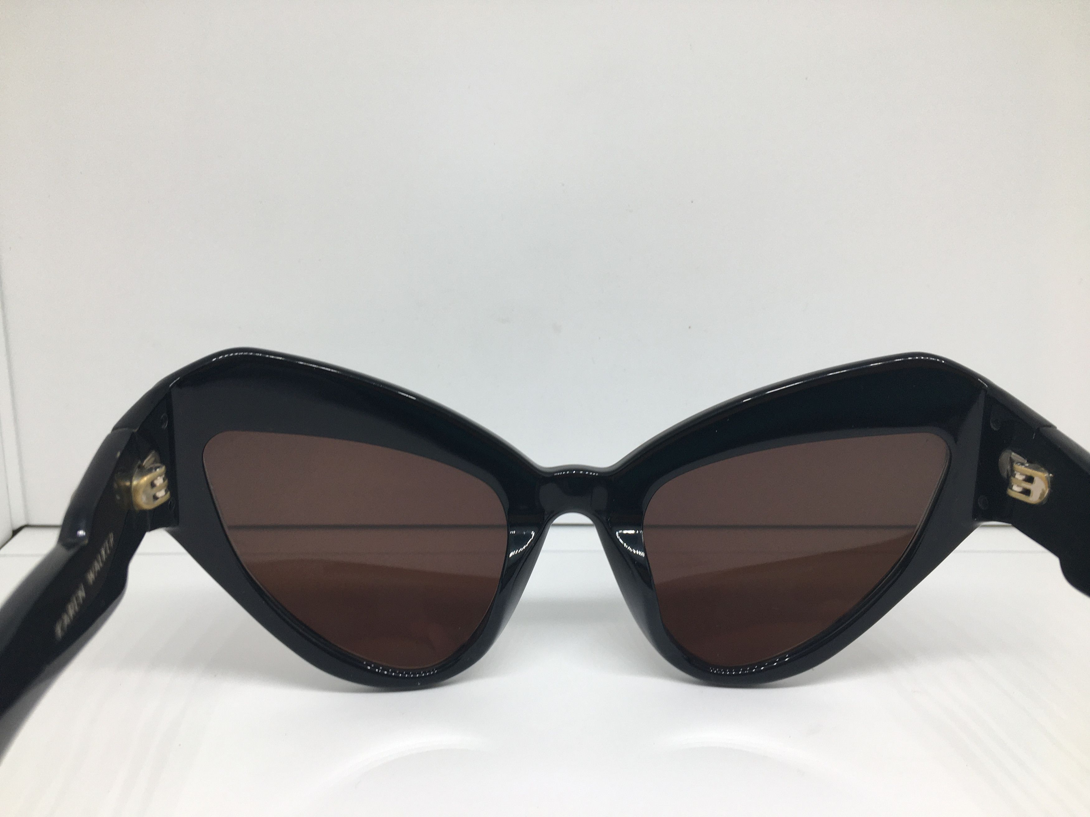 Karen Walker Karen Walker BOW WOW Black Cat Eye Oversize Sunglasses Size ONE SIZE - 5 Thumbnail