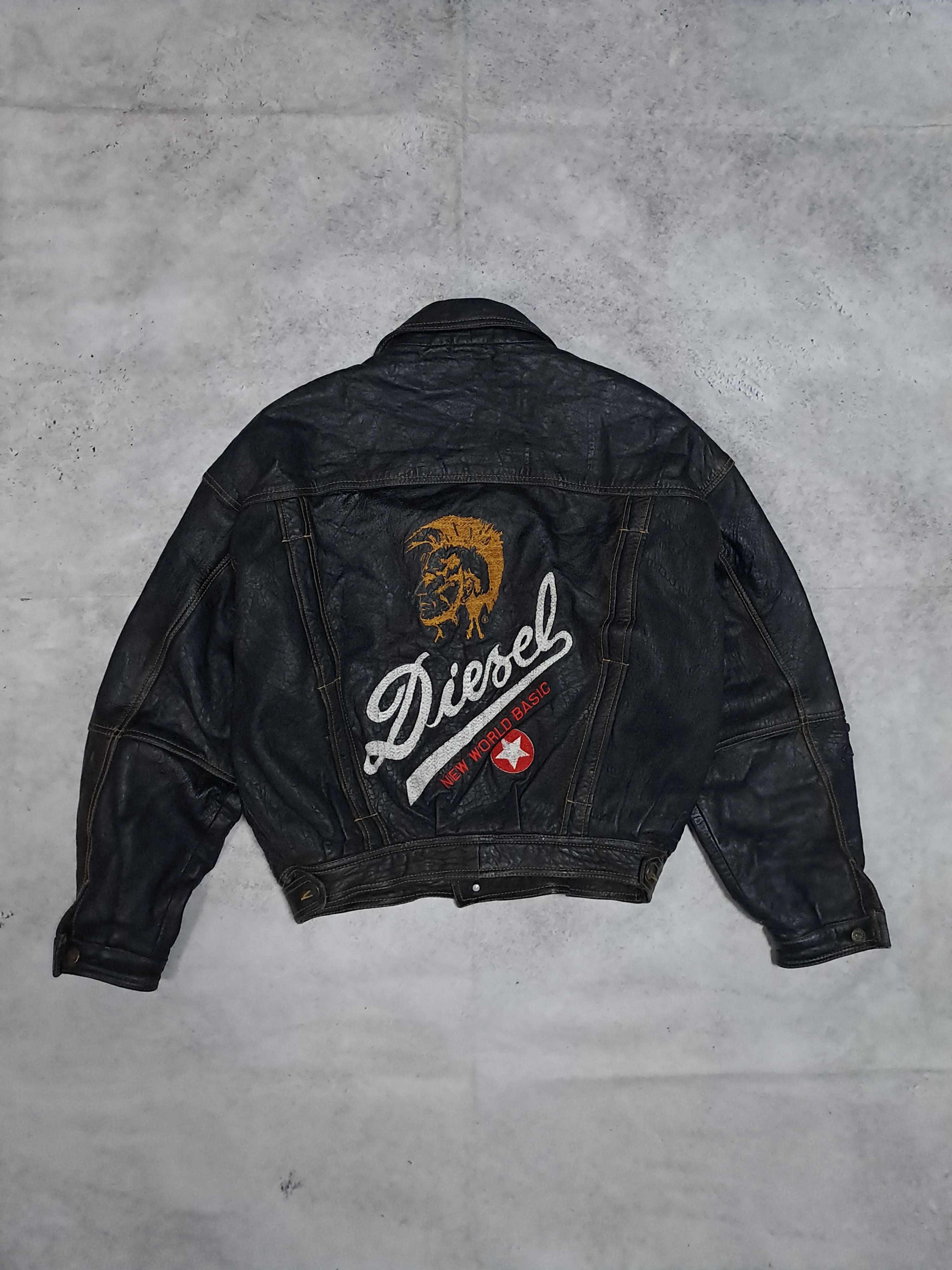 Men's Diesel Leather Jackets | Grailed