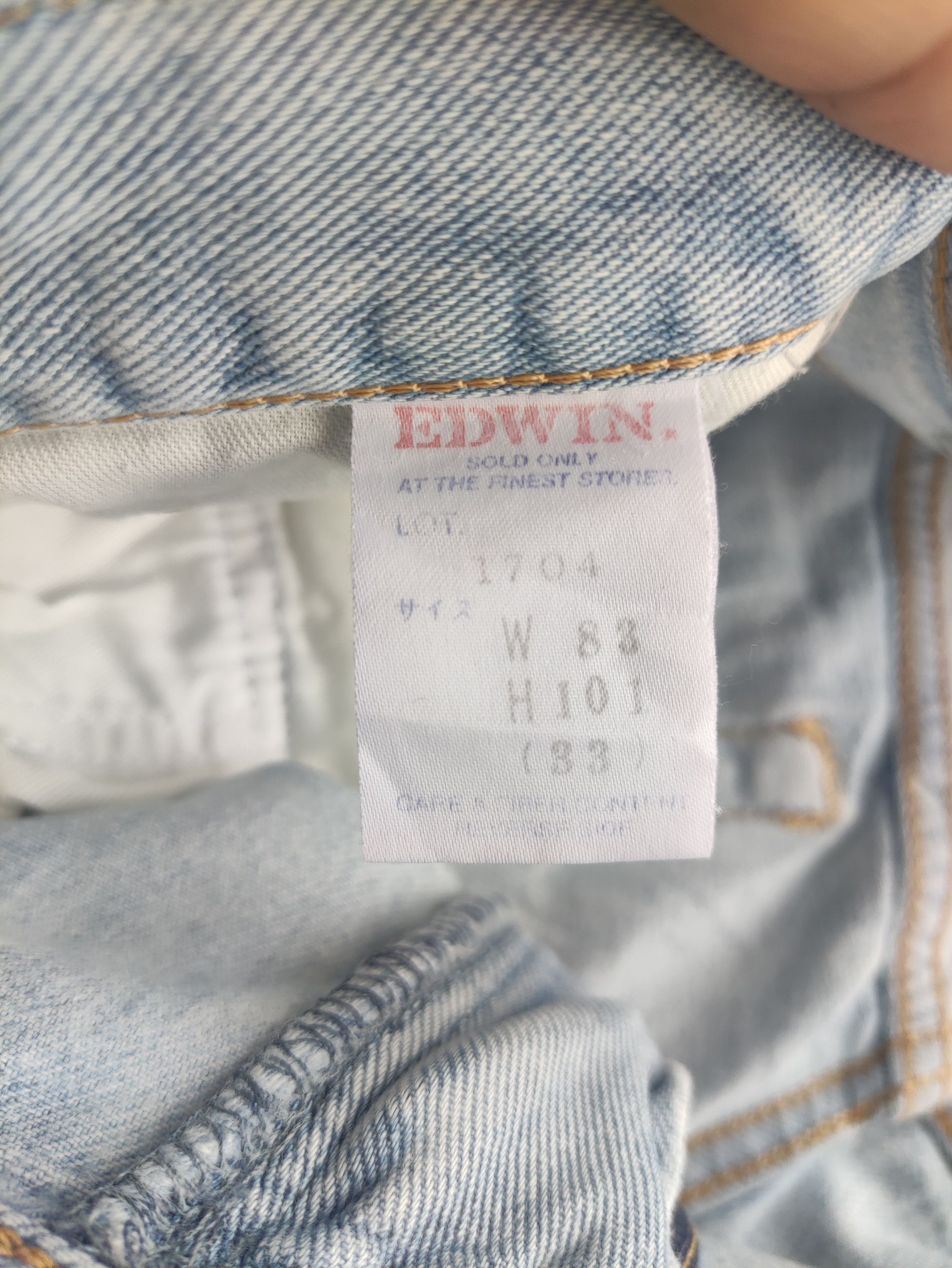 Edwin Vintage Edwin Jean Distressed Faded Denim Size US 33 - 7 Thumbnail