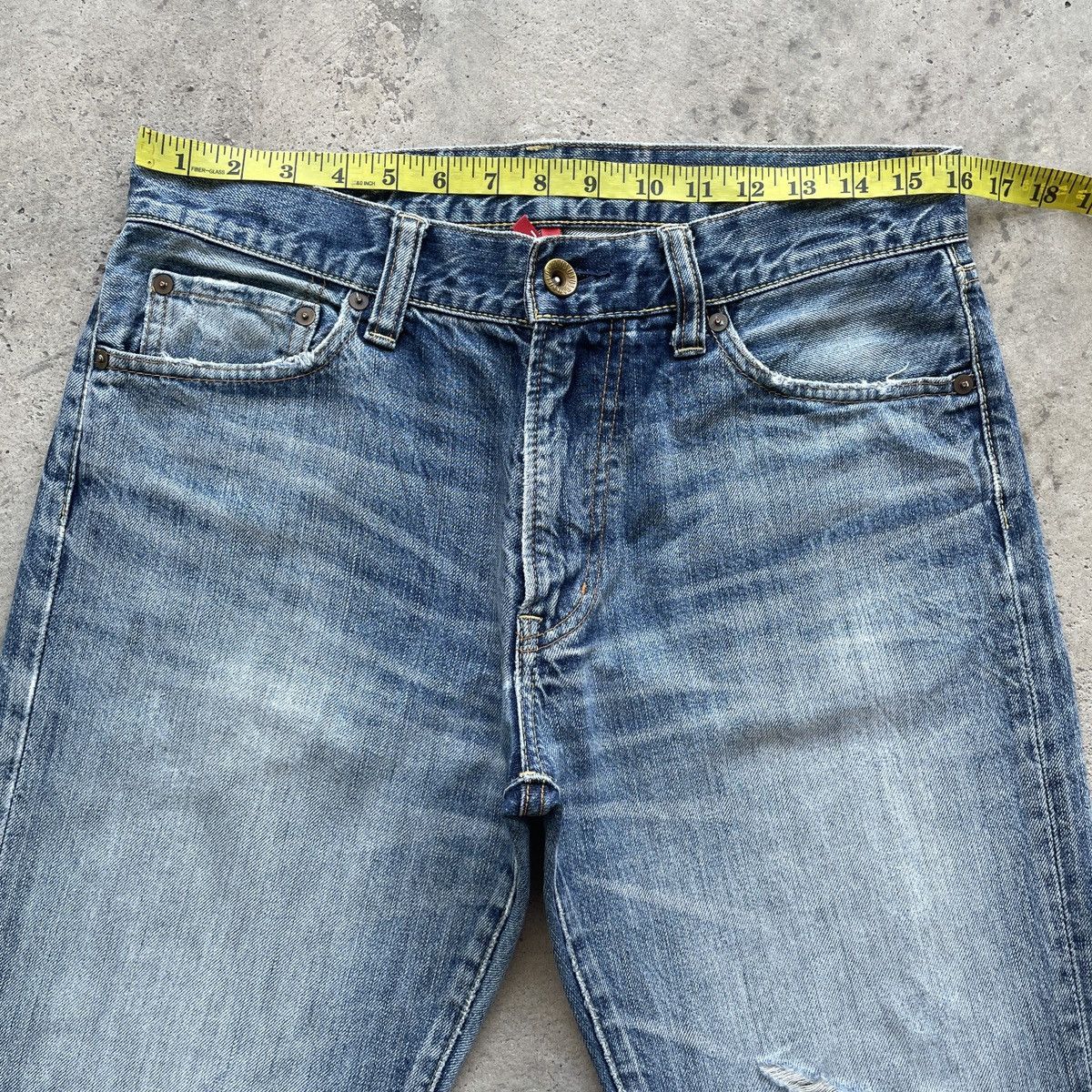 Japanese Brand W32💥 Vintage Distressed Japanese Jeans Faded Denim Pants Size US 32 / EU 48 - 5 Thumbnail