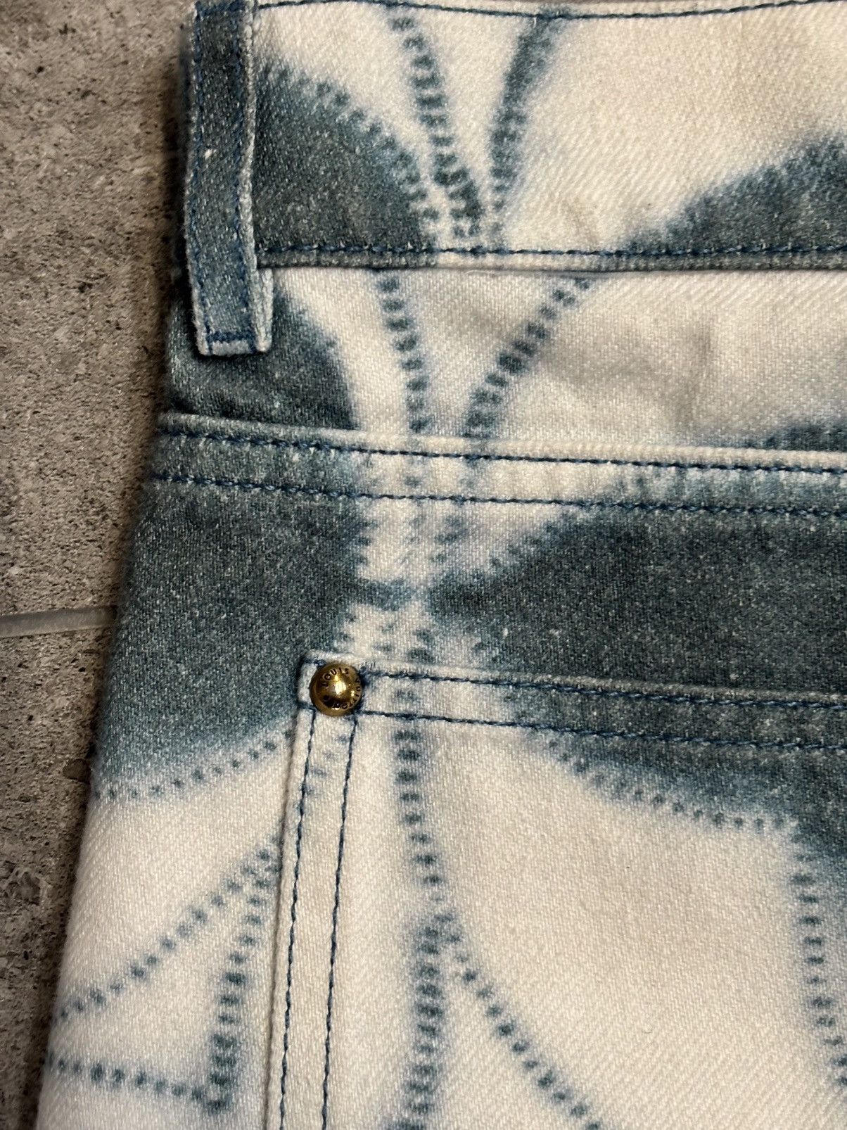 Louis Vuitton LOUIS VUITTON MONOGRAM SHIBORI PRINTED DENIM REGULAR TROUSER Size US 36 / EU 52 - 9 Thumbnail