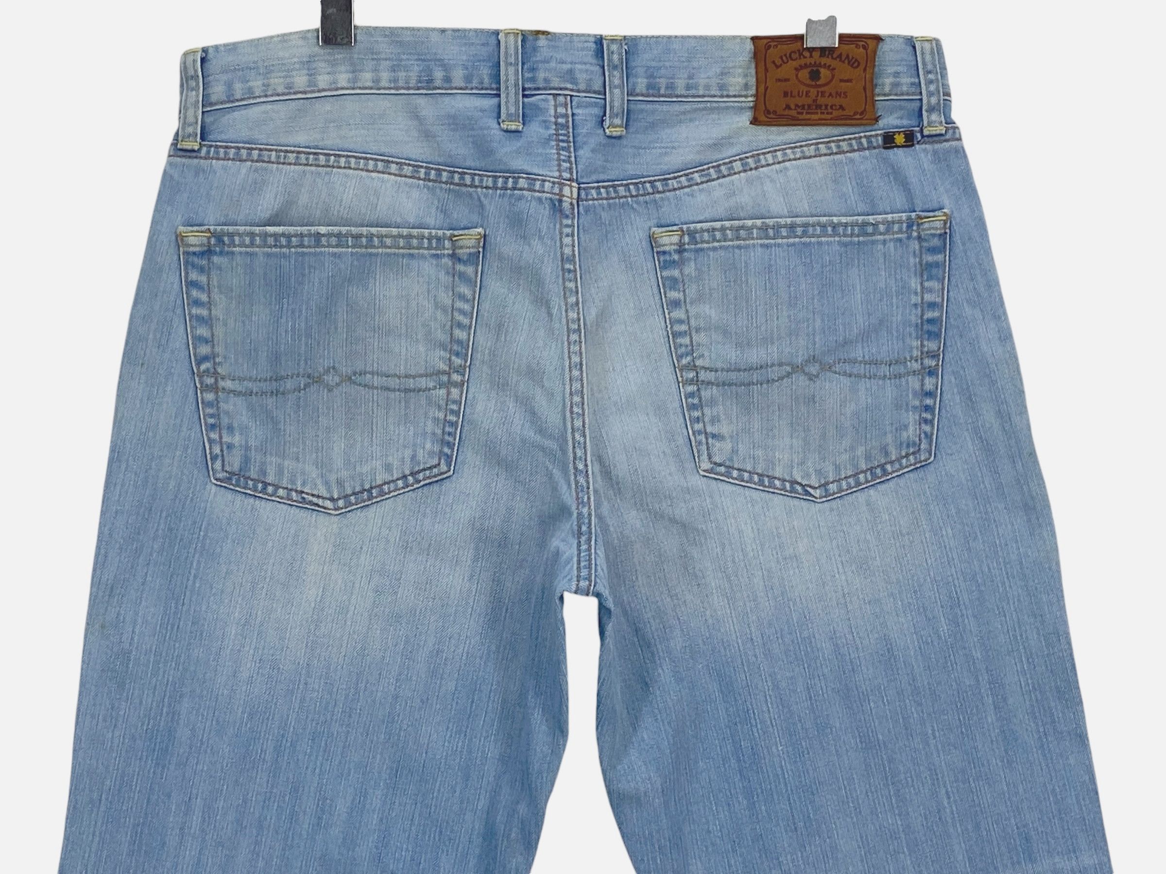 Lucky Brand × Vintage Lucky Brand Dungarees High Waisted Loose Jeans Size US 34 / EU 50 - 5 Thumbnail