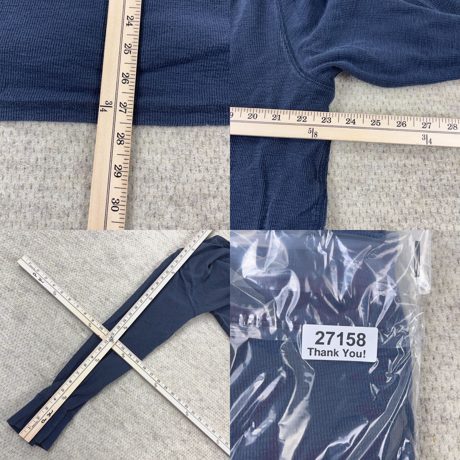 American Eagle Outfitters VINTAGE American Eagle Shirt 2XL Blue Thermal Waffle Knit Big Logo Men Size US XXL / EU 58 / 5 - 8 Thumbnail