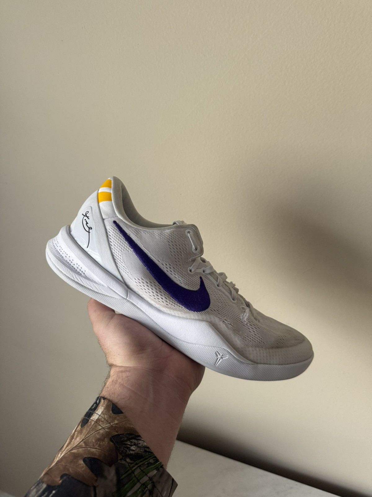 Nike Nike Kobe 8 Lakers Home Size 12 Size US 12 / EU 45 - 5 Thumbnail