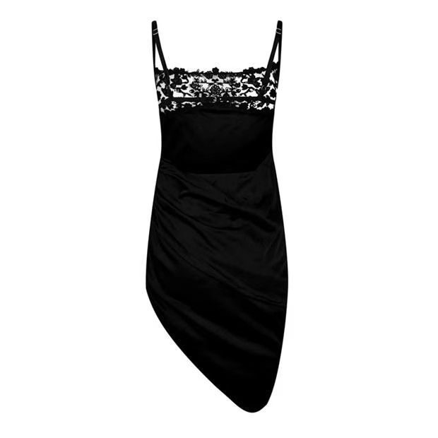 Jacquemus o1g2r1mq1024 Mini Dress in Black Size M / US 6-8 / IT 42-44 - 2 Thumbnail