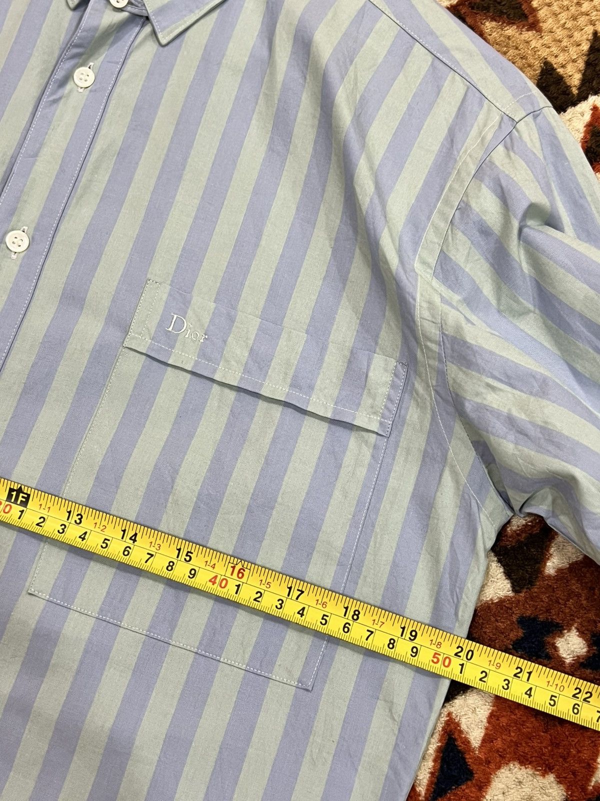 Christian Dior Monsieur Vtg Christian Dior Monsieur Stripes Shirt Size US M / EU 48-50 / 2 - 6 Thumbnail