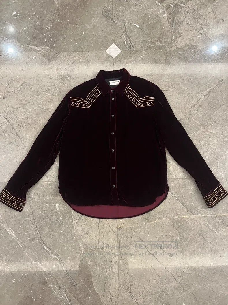 Saint Laurent Paris Saint Laurent Paris Court Style Gold Thread Embroidered Re Size US M / EU 48-50 / 2 - 1 Thumbnail