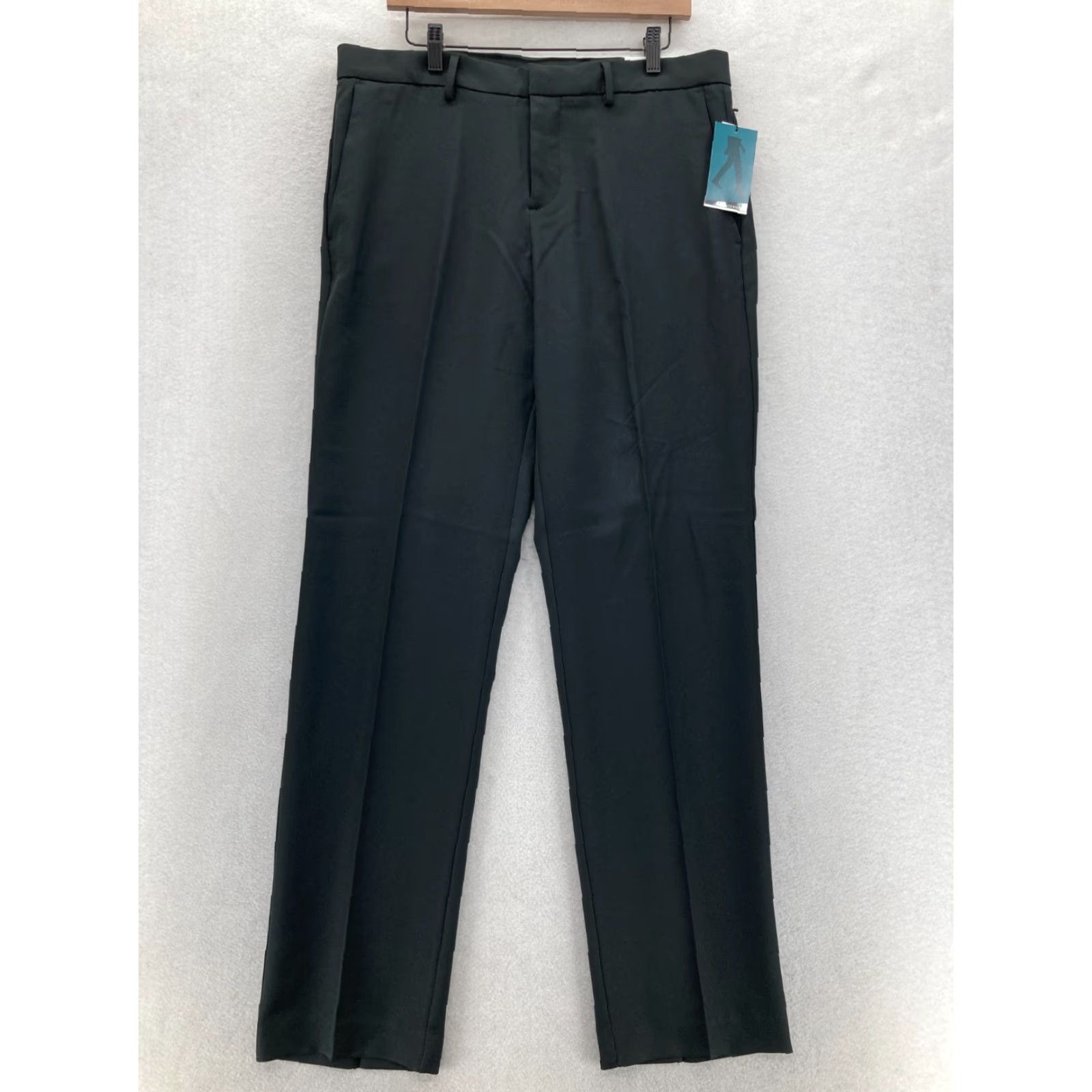 Perry Ellis Perry Ellis Portfolio Essential Dress Pants Mens 34x34 Modern Fit Black Stretch Dress Pants Mens 34 Black Stretch Size US 34 / EU 50 - 2 Thumbnail