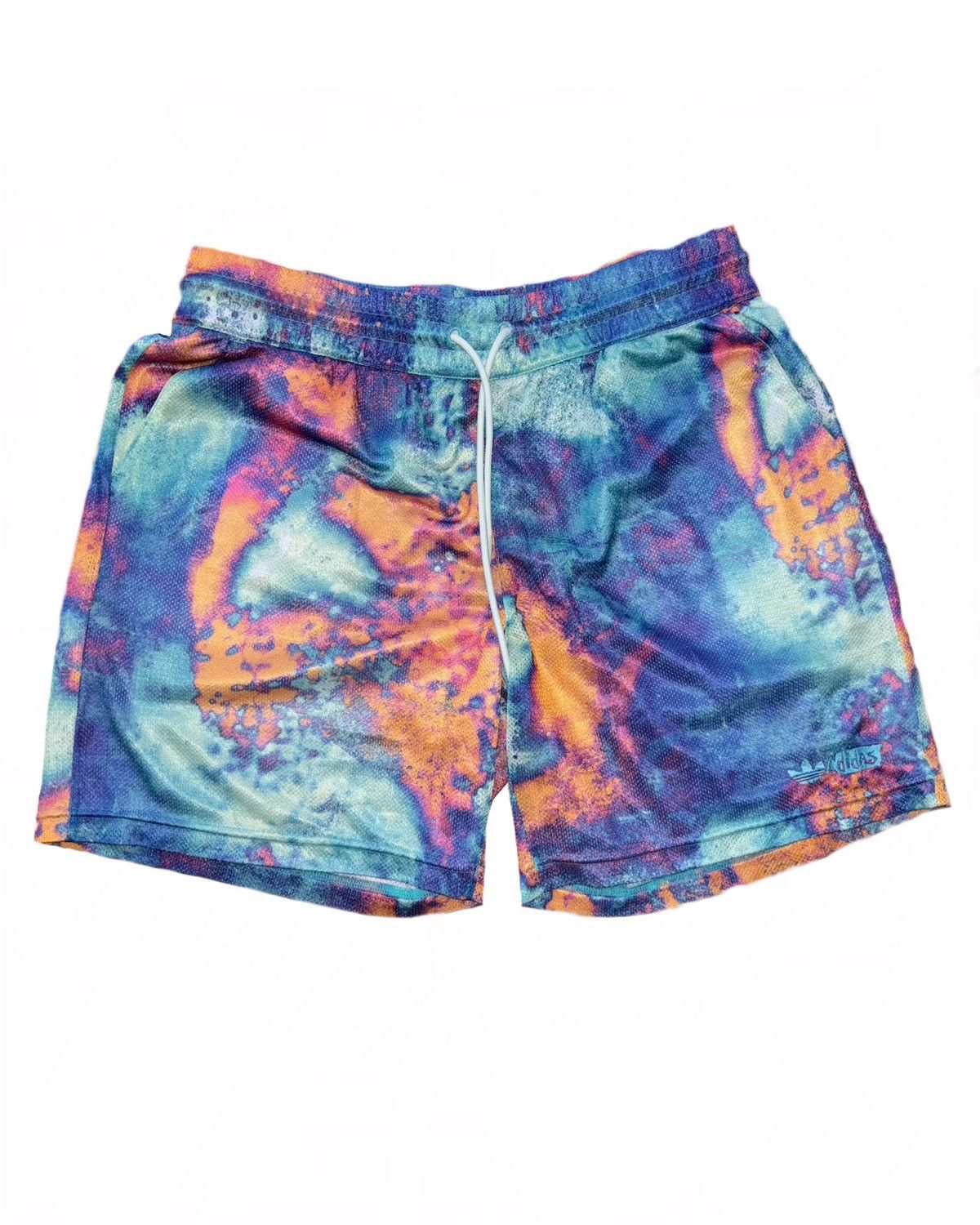 Adidas Adidas Multicolor Galaxy Mesh Shorts XL — Y2K Streetwear Size US 32 / EU 48 - 5 Thumbnail