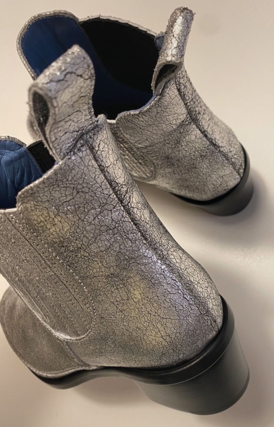 Quercioli Ankle boots in craquelé leather Size US 7.5 / IT 37.5 - 7 Thumbnail