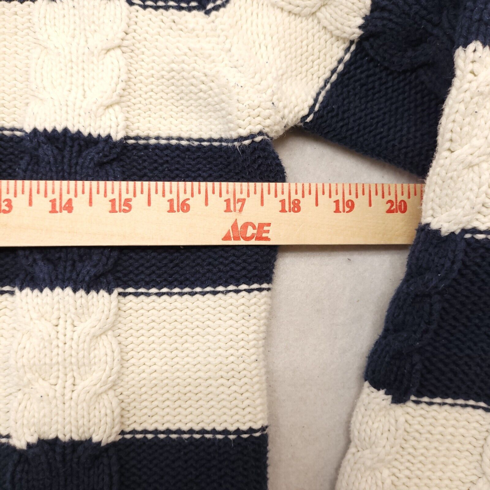 Old Navy Old Navy Casual Cotton Sweater Womens Size Large Blue White Size L / US 10 / IT 46 - 9 Thumbnail