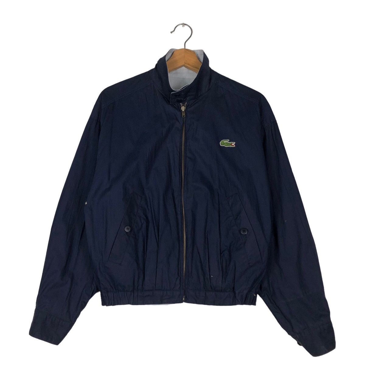 Japanese Brand 🔥Vintage Reversible Bomber Jacket Chemise Lacoste Big Logo Size US M / EU 48-50 / 2 - 1 Thumbnail